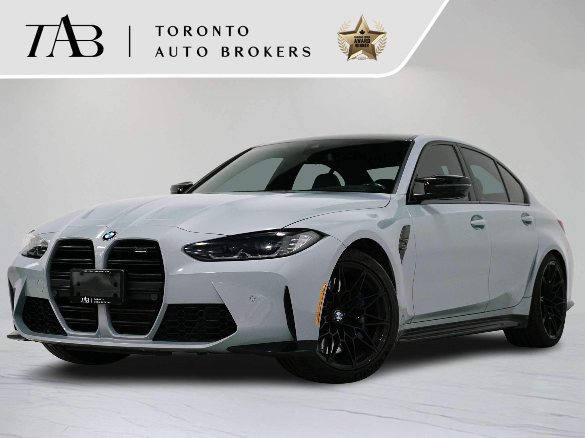 Gray 2022 BMW M3 Sedan All-Wheel Drive Automatic