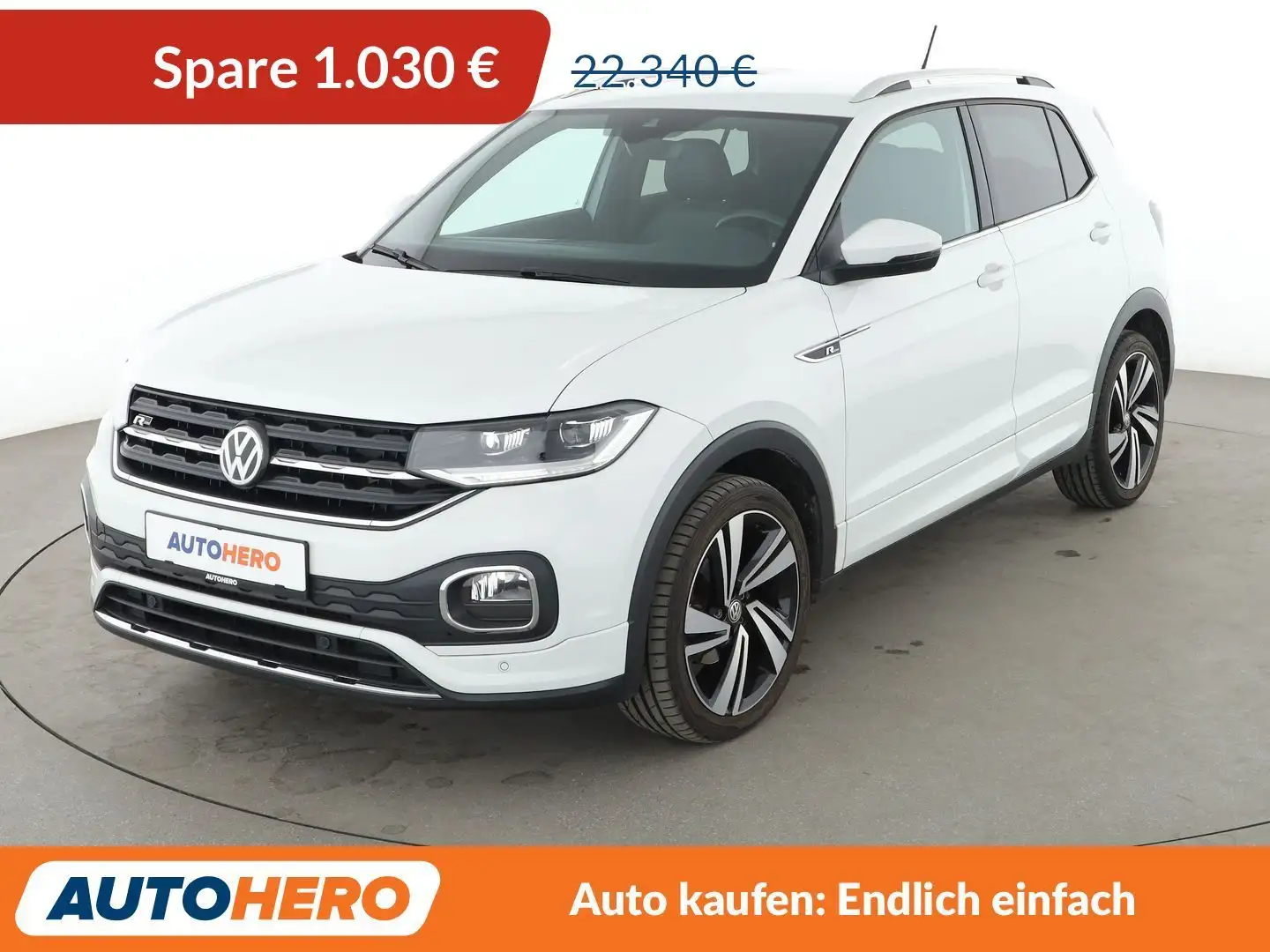 Volkswagen T-Cross 1.0 TSI Style Aut.*RLINE*NAVI*ACC*LED*CAM*SHZ*PDC* Weiß - 1