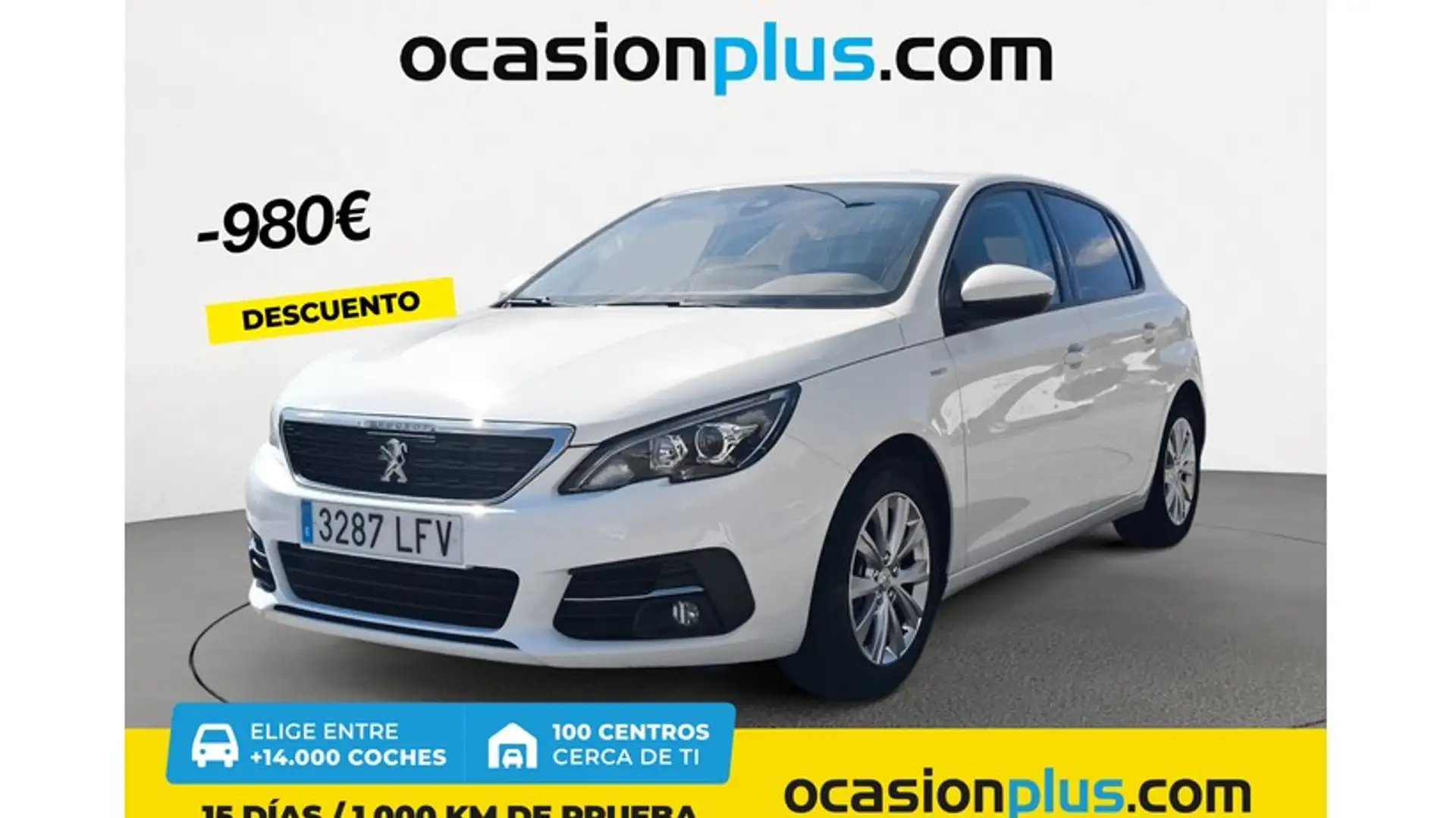 Peugeot 308 1.2 PureTech S&S Style 110 Wit - 1