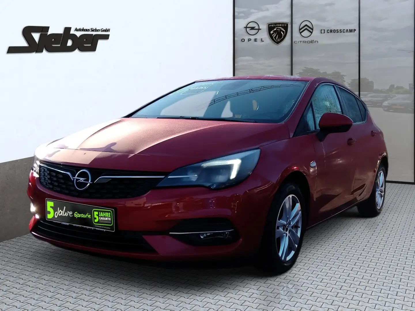 Opel Astra K 1.2 Turbo Edition LED*KLIMA*KAM*ALLWETTER Rood - 2