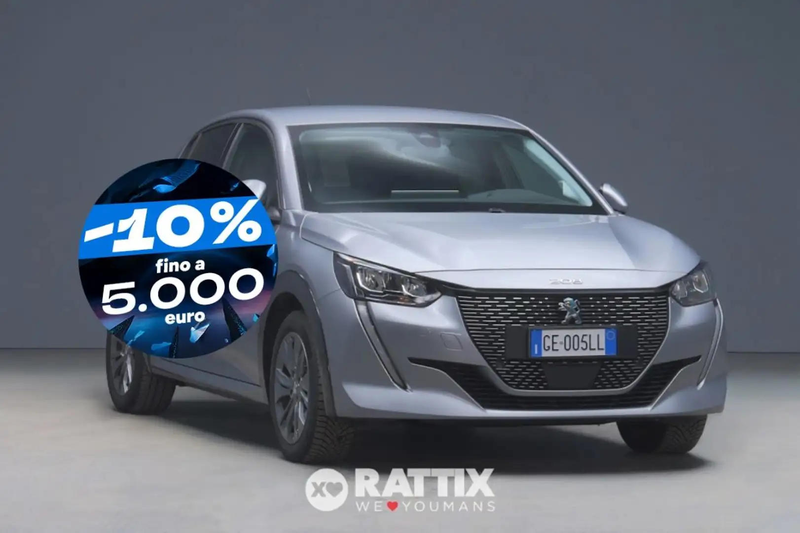 Peugeot e-208 motore elettrico 100kW Allure Gris - 1