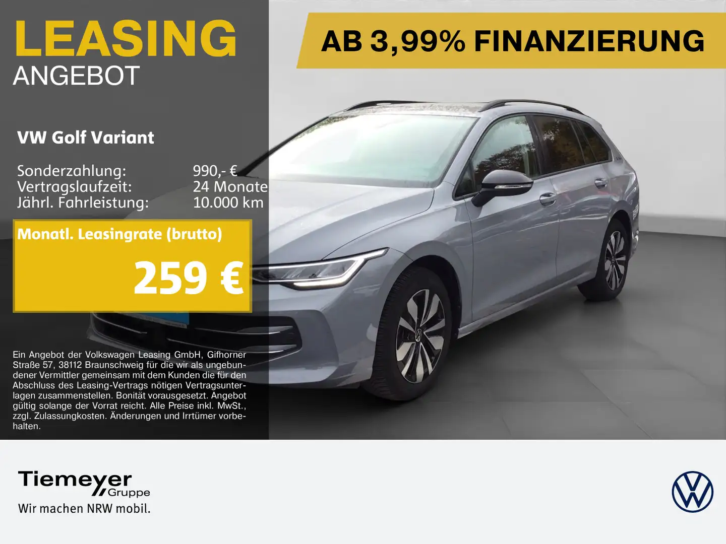 Volkswagen Golf Variant 1.0 TSI DSG GOAL LED SITZHZ PDC CLI Grau - 1