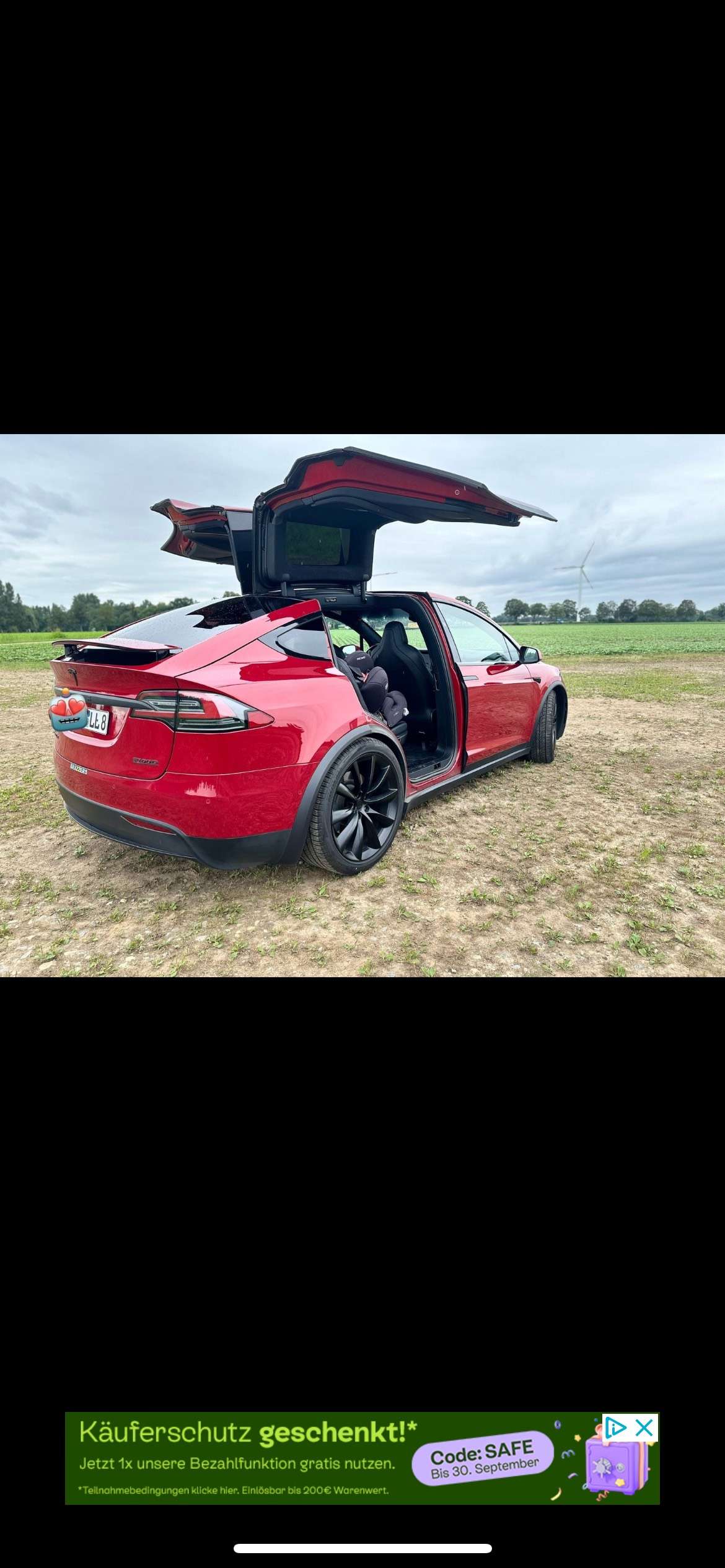 Second hand Tesla Model X electro