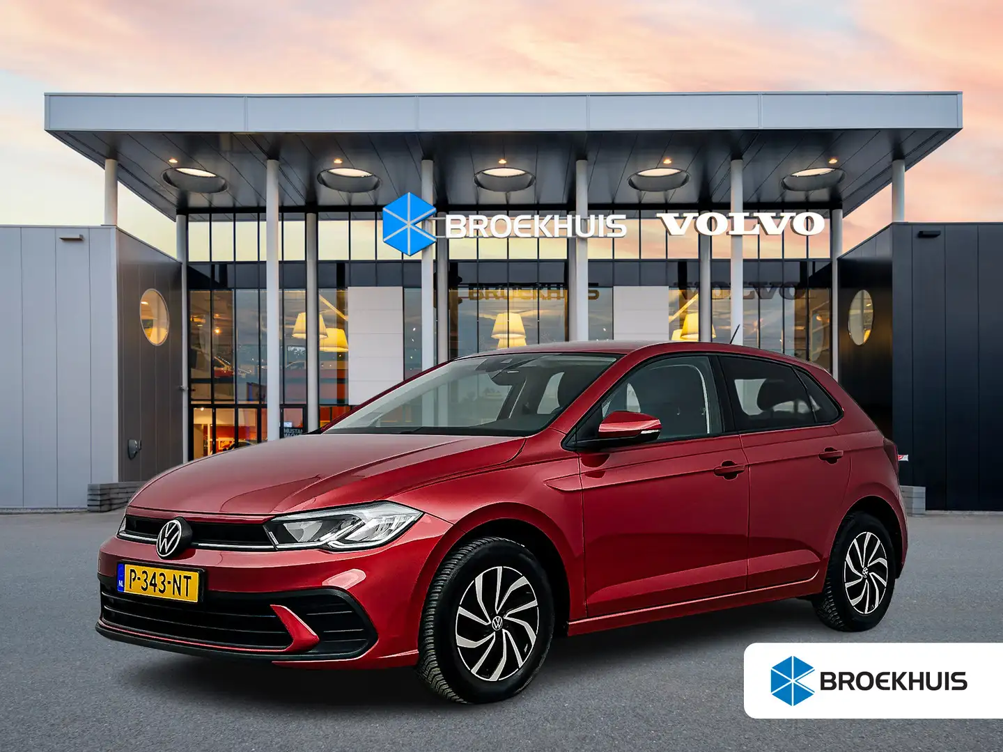 Volkswagen Polo 1.0 TSI Life | 15" Allseason | Getint Glas | Navig Rot - 1