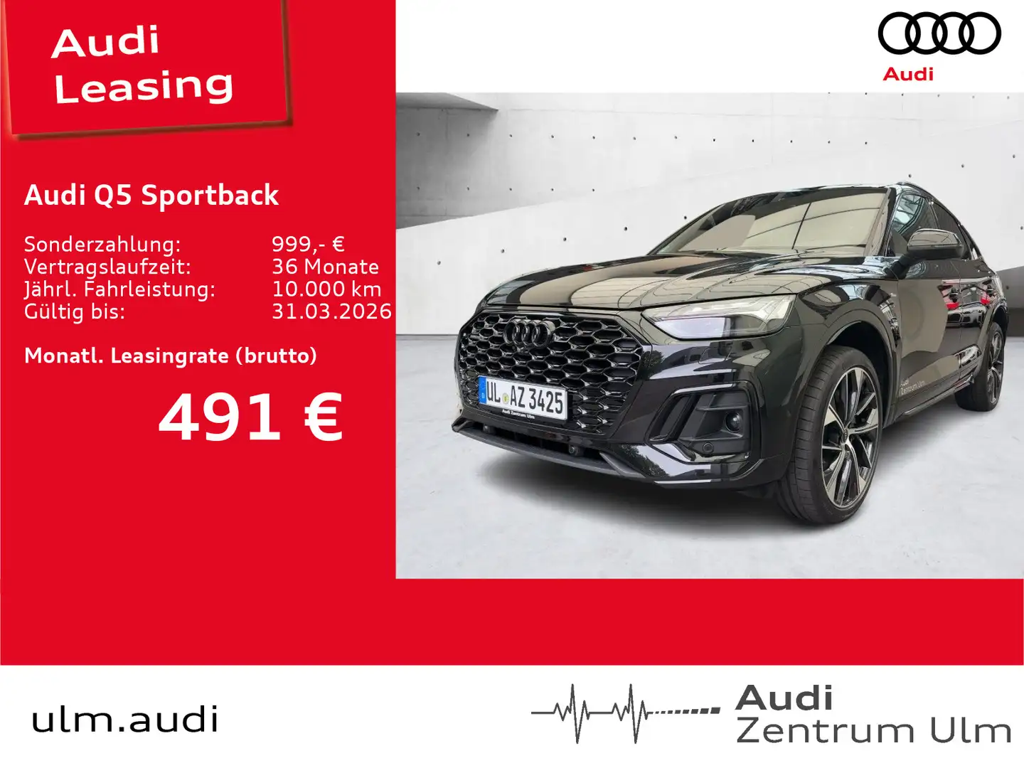 Audi Q5 S-Line Black 40 TDI qu 21" AHK PANO Schwarz - 1