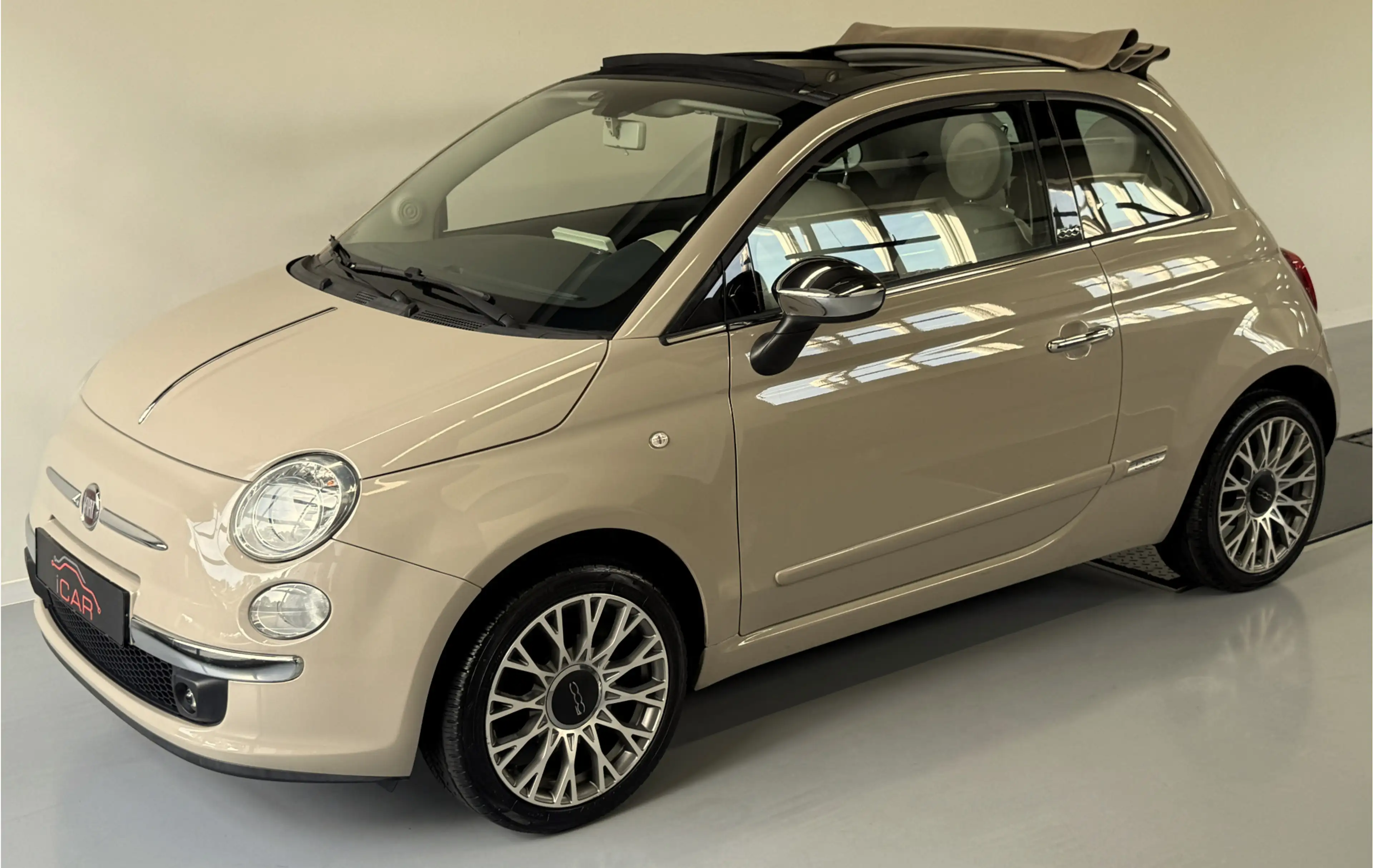 Fiat 500C 1.2 Beige Kap-Cappuccino-Carplay-98000KM — photo 5