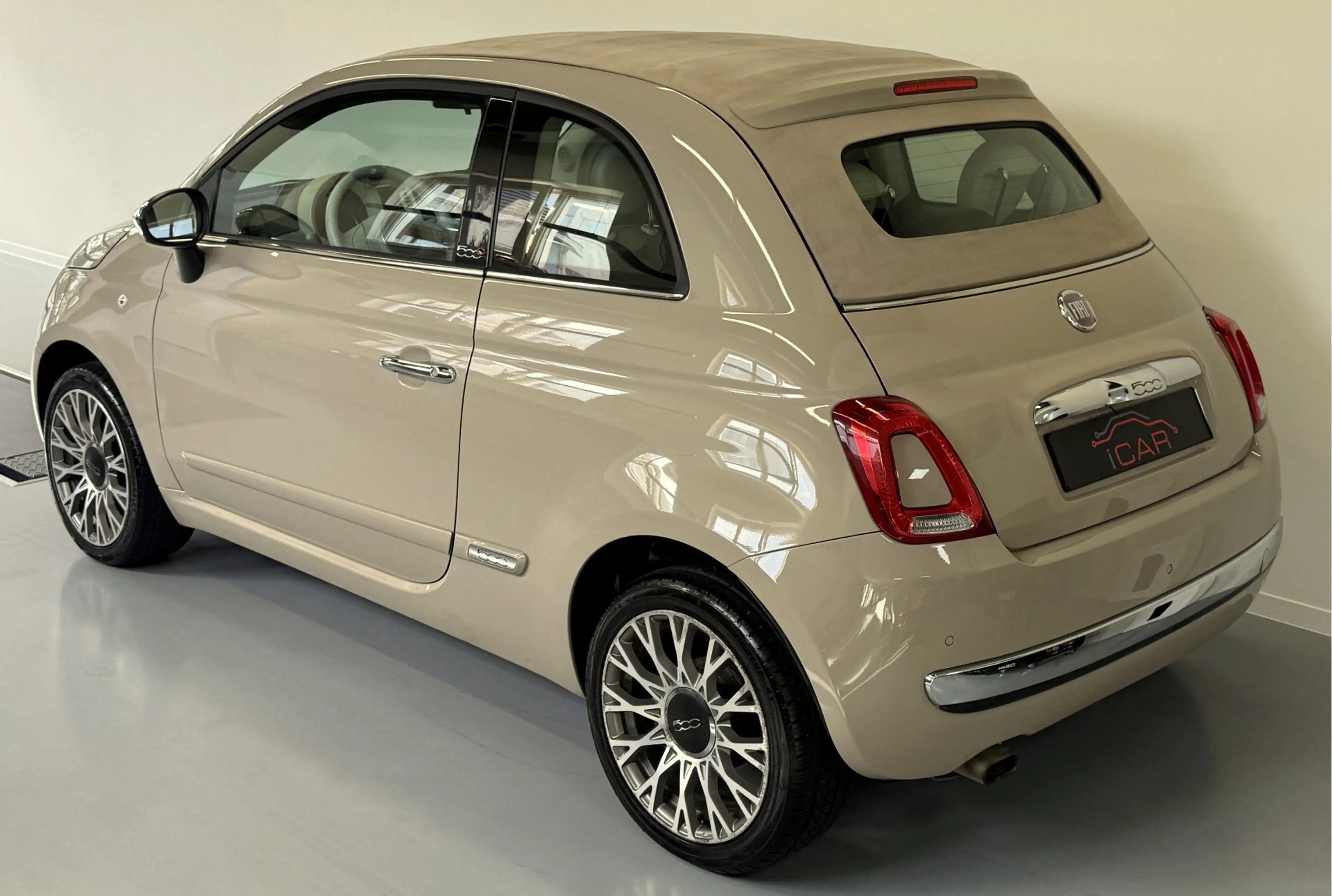 Fiat 500C 1.2 Beige Kap-Cappuccino-Carplay-98000KM — photo 4