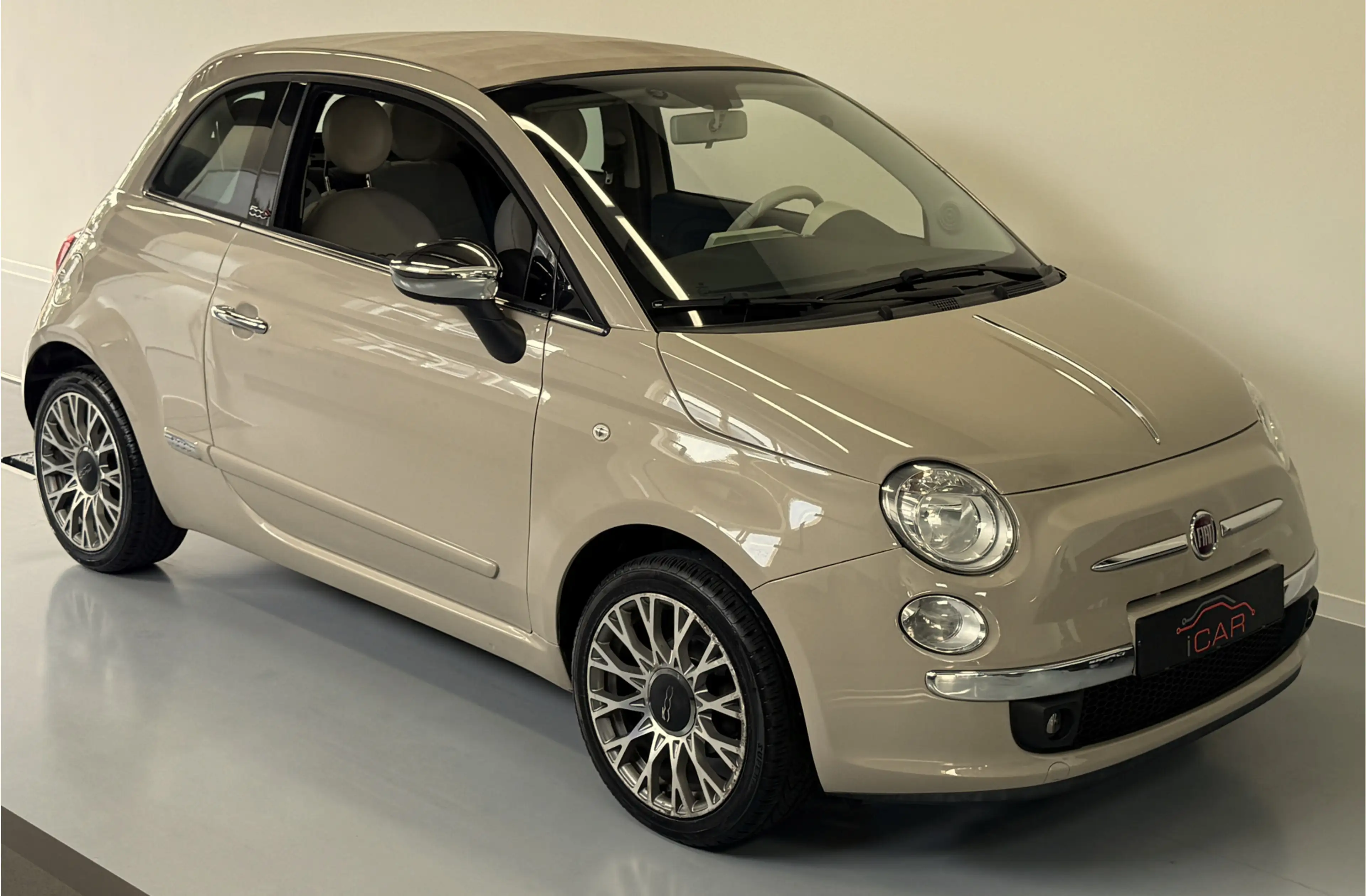 Fiat 500C 1.2 Beige Kap-Cappuccino-Carplay-98000KM — photo 3