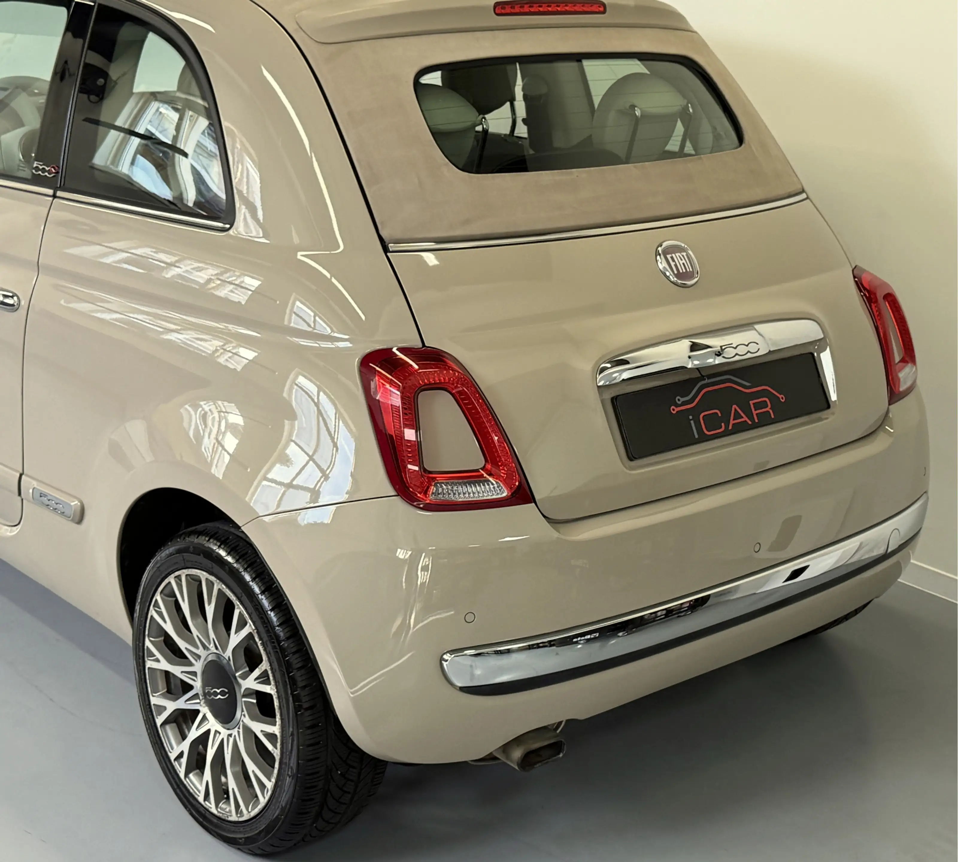 Fiat 500C 1.2 Beige Kap-Cappuccino-Carplay-98000KM — photo 14