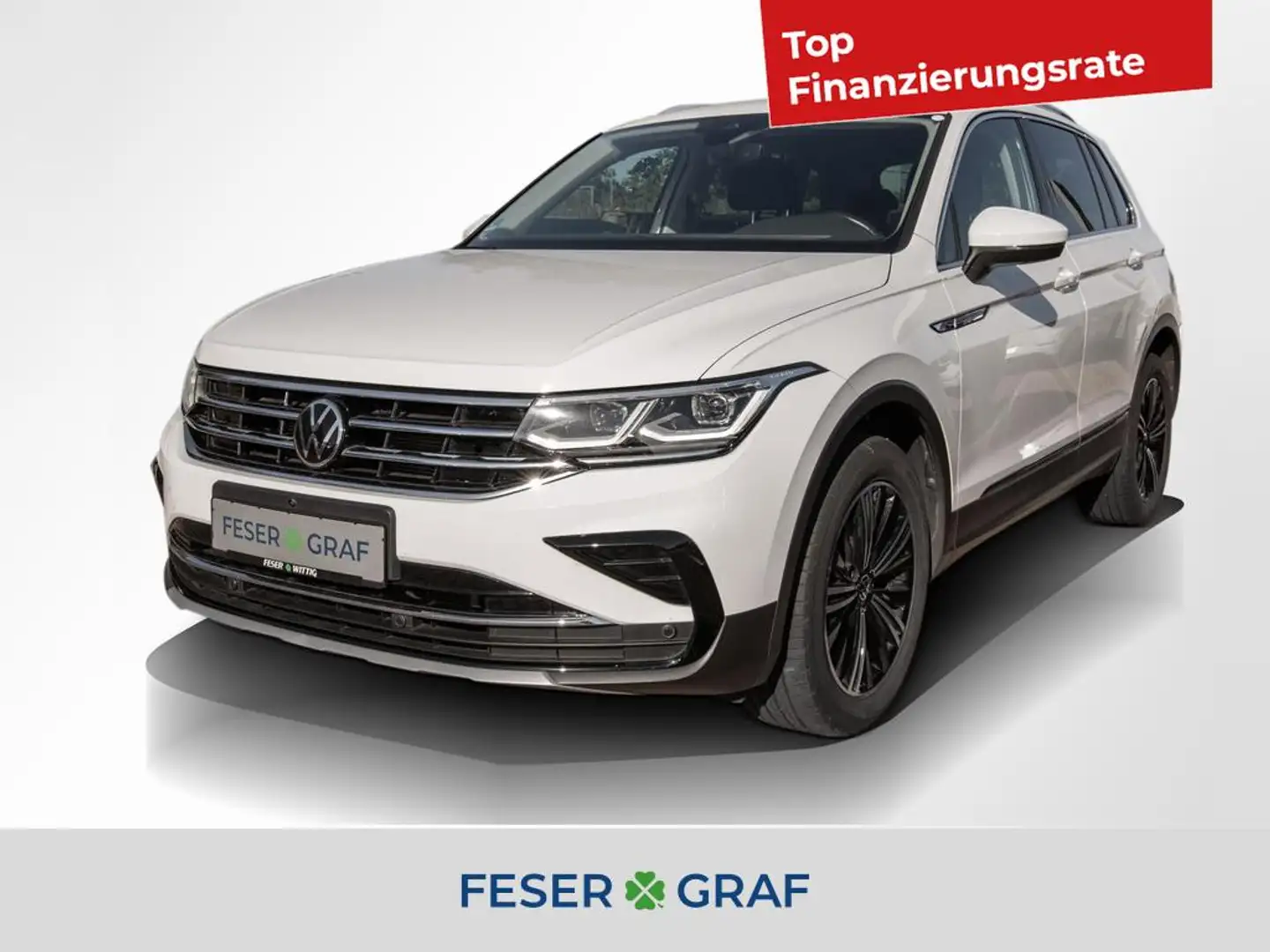 Volkswagen Tiguan 2.0TDI Elegance 4M DSG AreaView/Navi/ACC/Matrix/Te Weiß - 1
