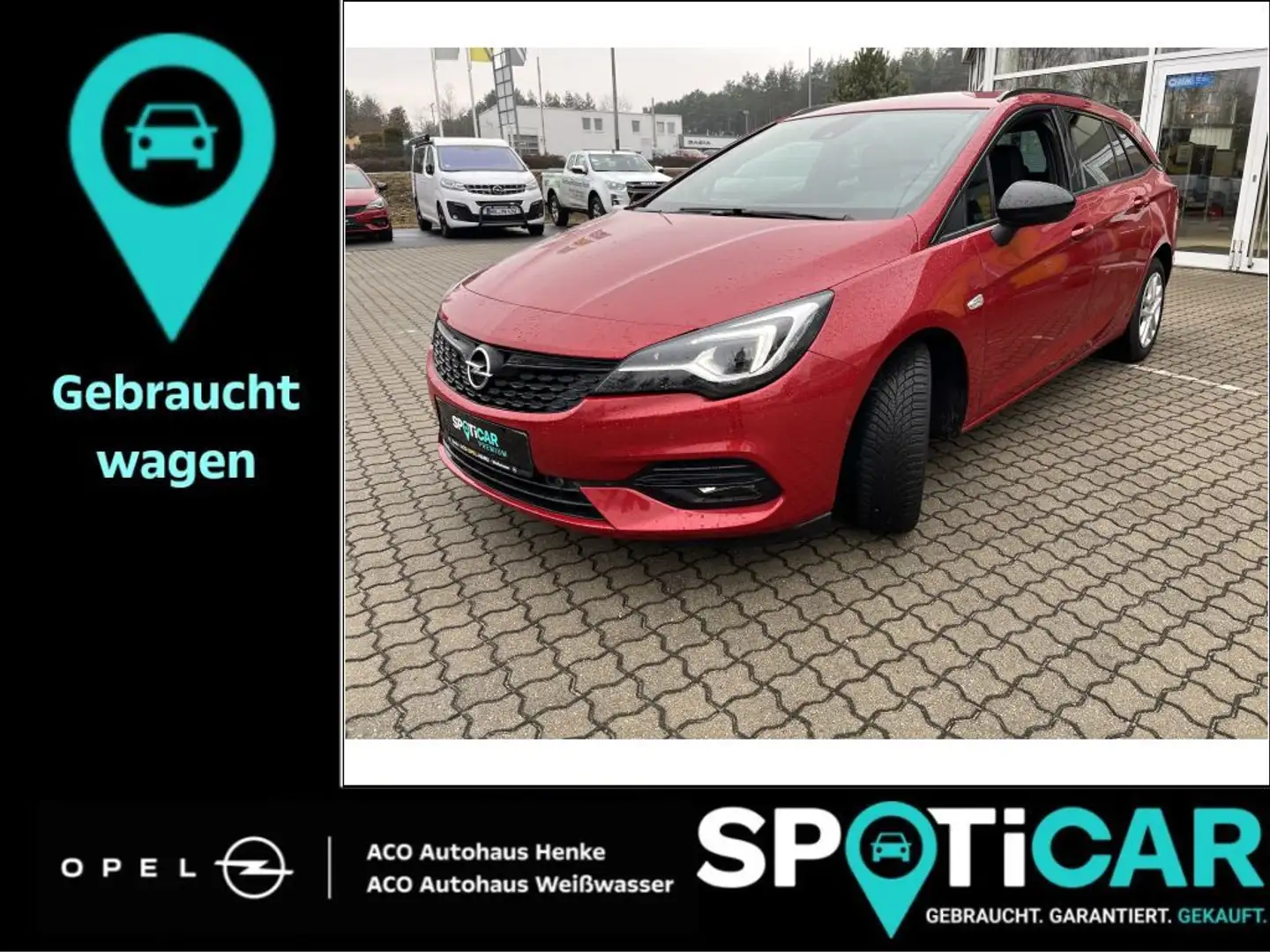 Opel Astra 1.4 Turbo Start/Stop Sports Tourer St. Aut. Ultima Rood - 1