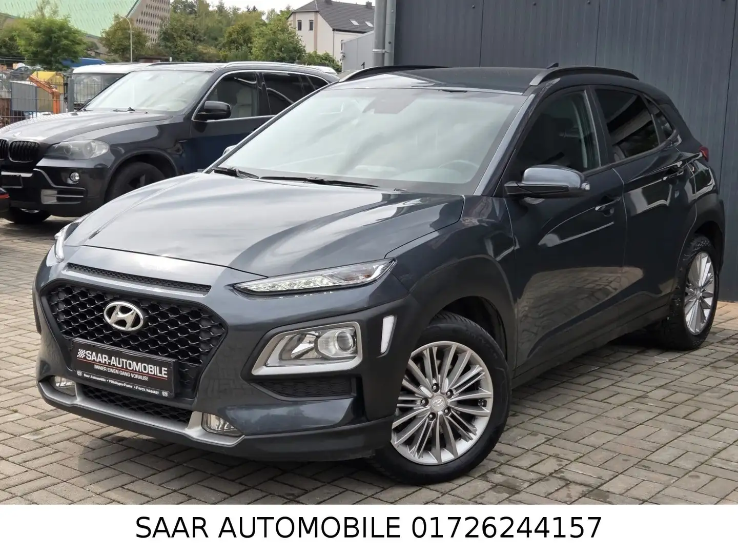 Hyundai KONA Style 1.6 2WD/NAVIAUTOMATIK/EURO6/nur 45tkm Gris - 2