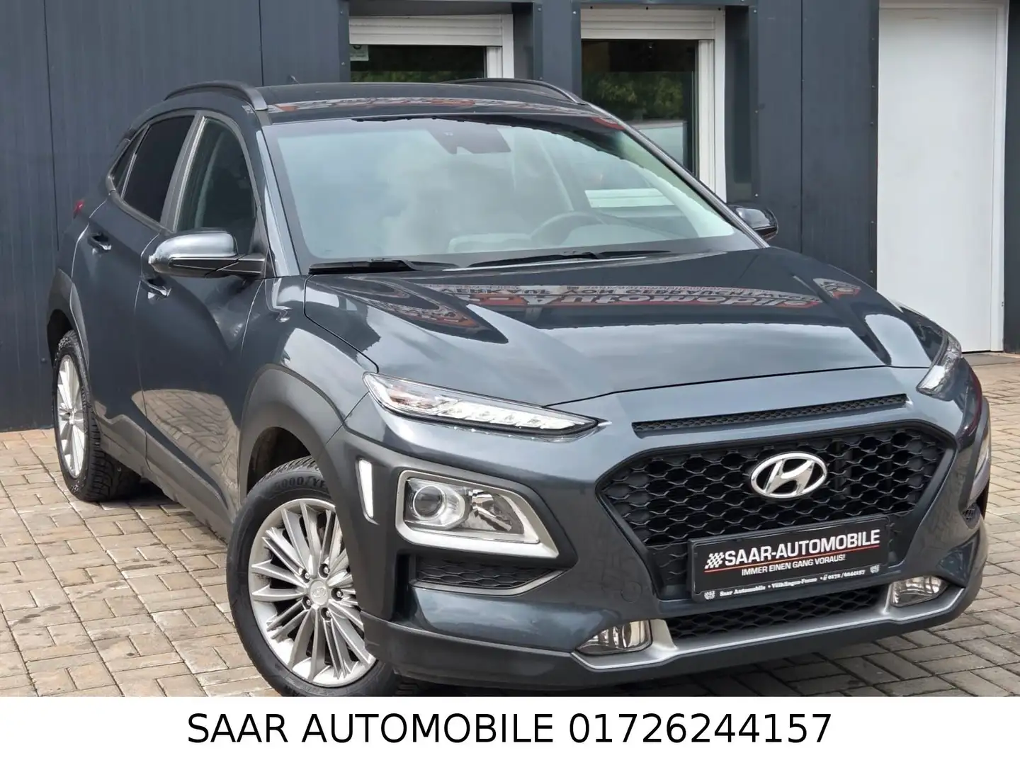 Hyundai KONA Style 1.6 2WD/NAVIAUTOMATIK/EURO6/nur 45tkm Gris - 1