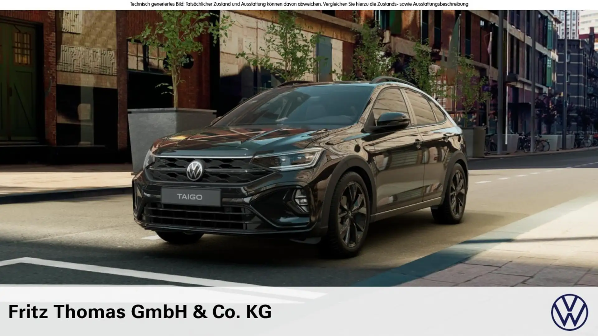 Volkswagen Taigo 1.0 TSI DSG R-Line AHK LED-Matrix SHZ PDC Klima Schwarz - 1