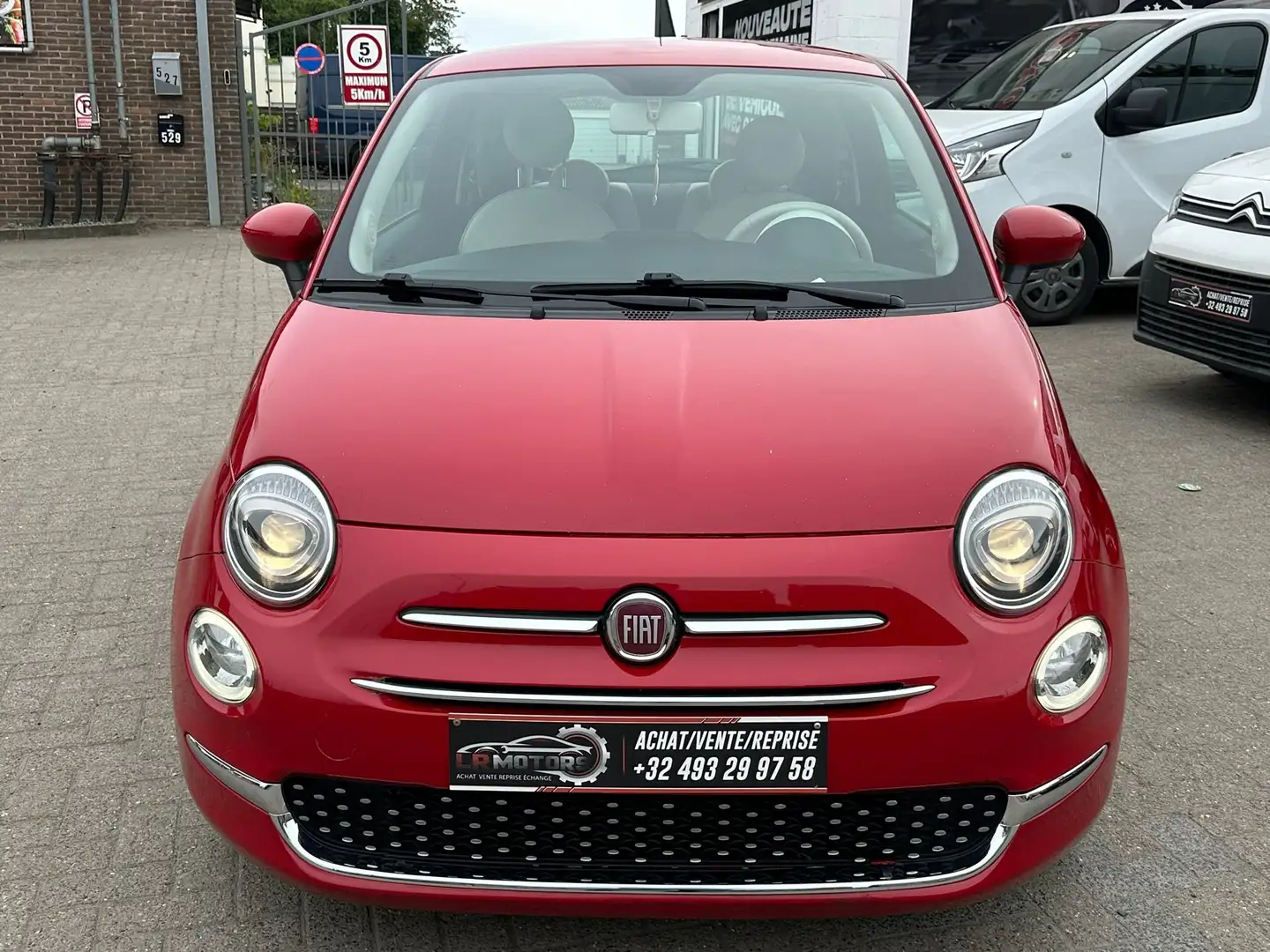 Fiat 500 1.2i Lounge MTA (EU6d-TEMP) Rouge - 2
