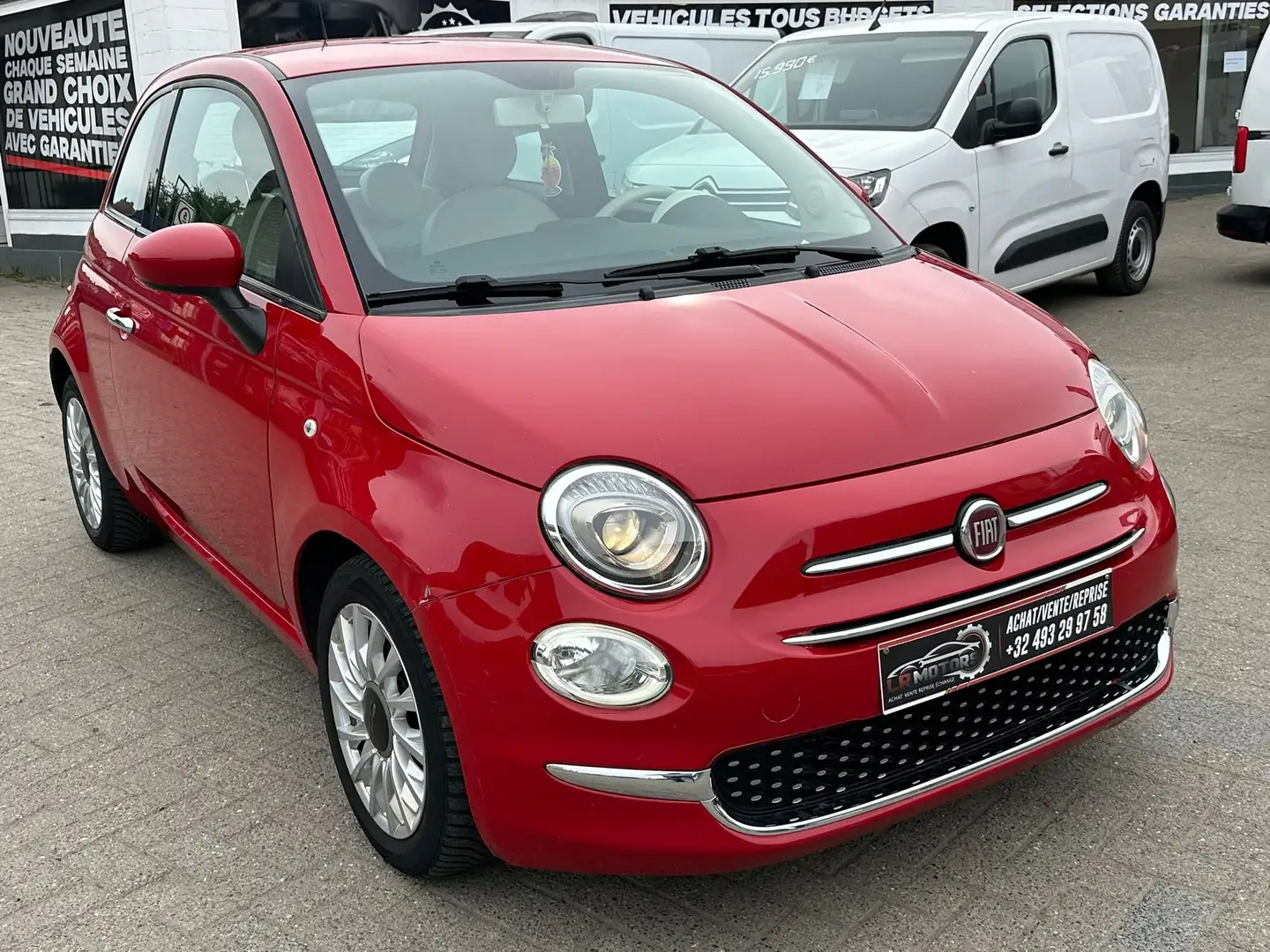 Fiat 500 1.2i Lounge MTA (EU6d-TEMP) Rouge - 1