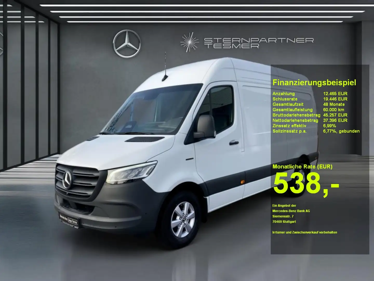 Mercedes-Benz Sonstige eSprinter Sprinter 320 Kasten SELECT L2H2 81kWh Weiß - 1
