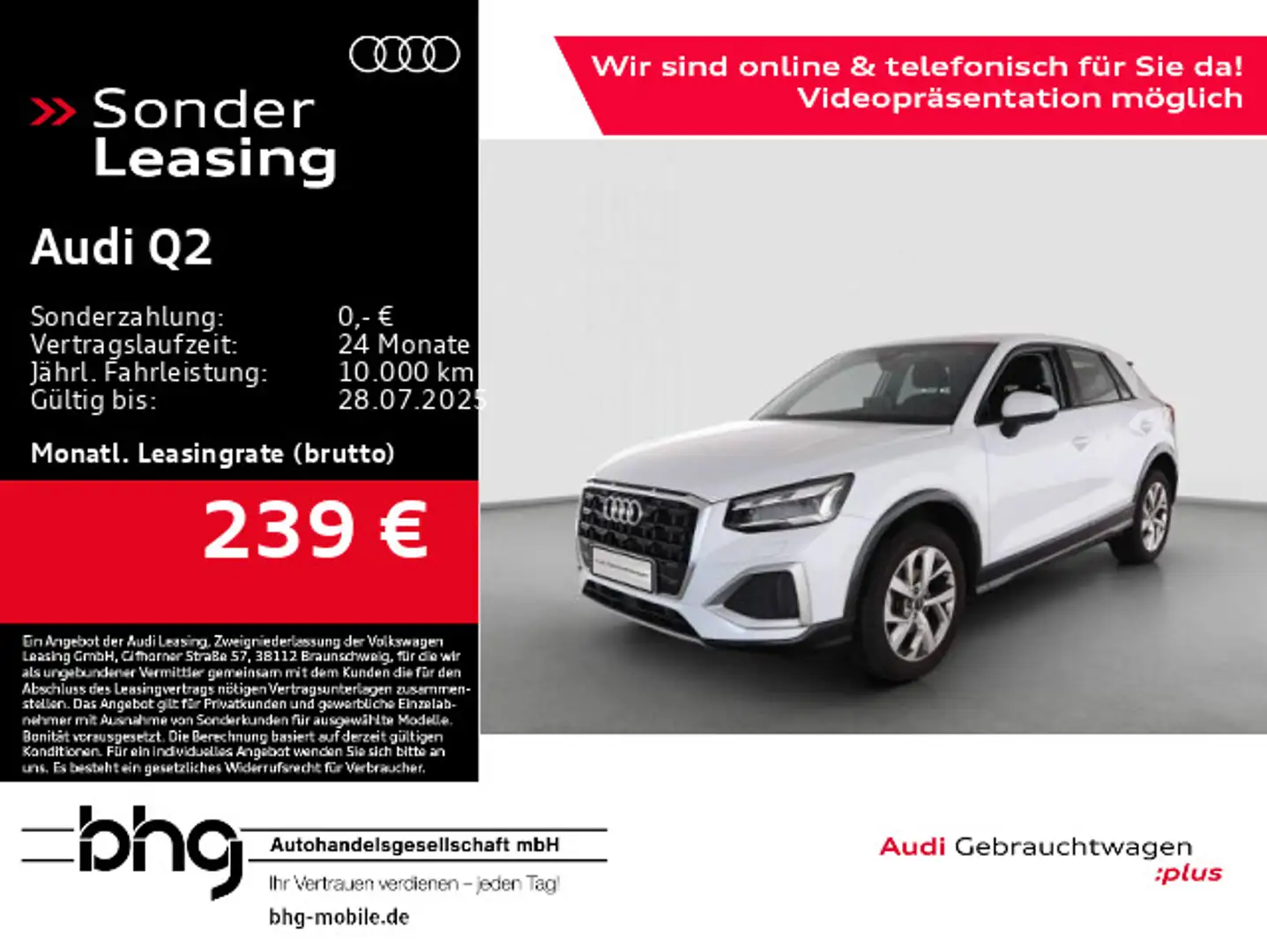 Audi Q2 35 TFSI S-tronic advanced AHK Navi Matrix Weiß - 1