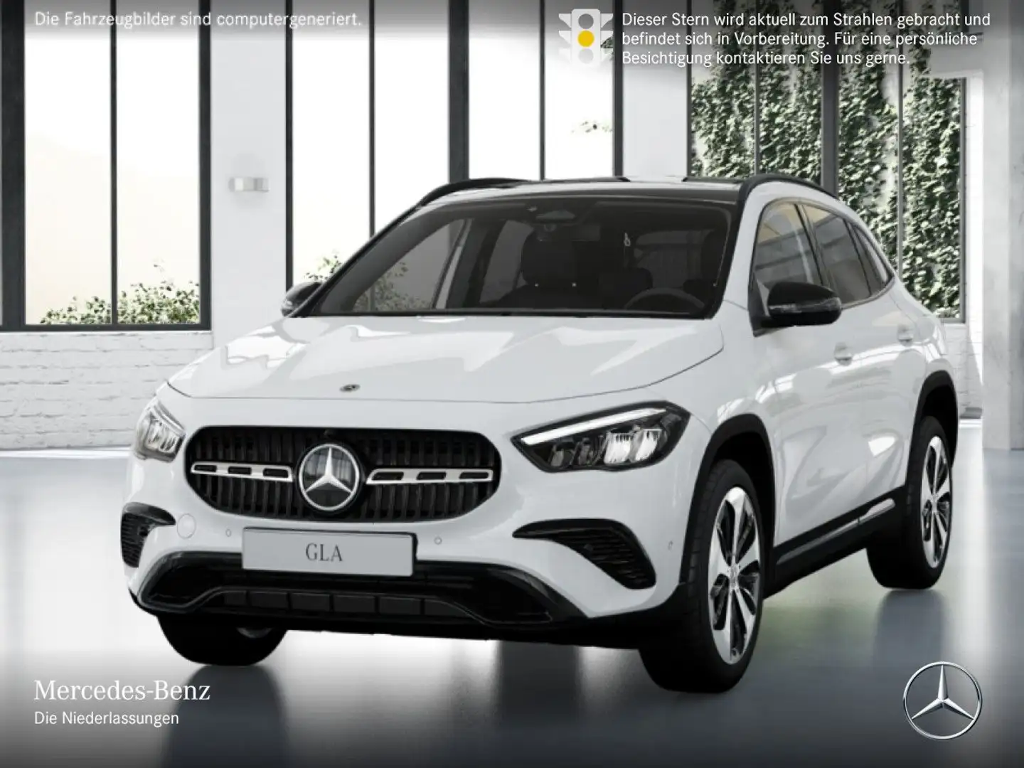 Mercedes-Benz GLA 180 PROGRESSIVE+NIGHT+PANO+360°+LED+TOTW+7G Weiß - 2