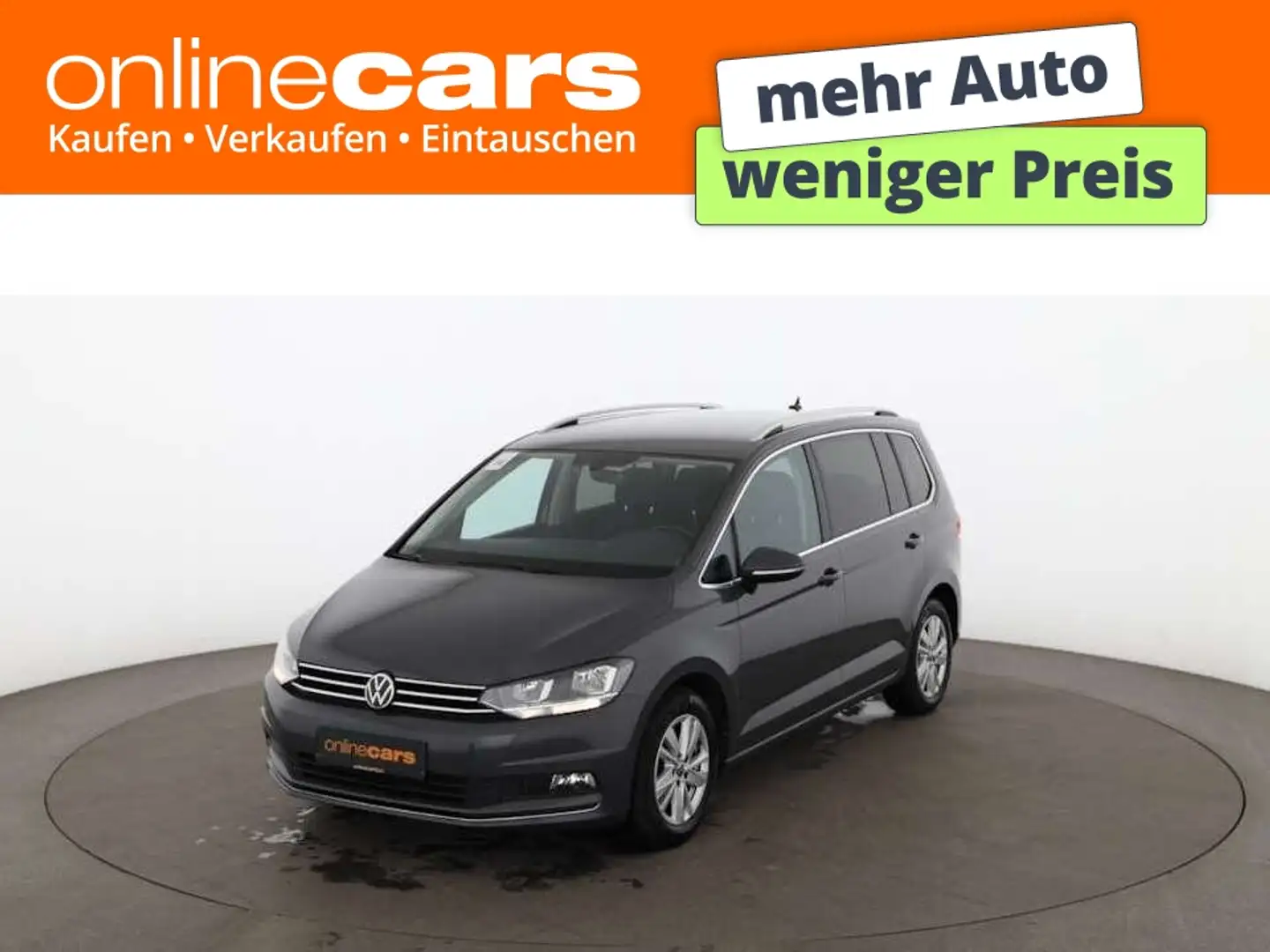 Volkswagen Touran 2.0 TDI Highline 7-SITZER AHK RADAR NAVI Grau - 1