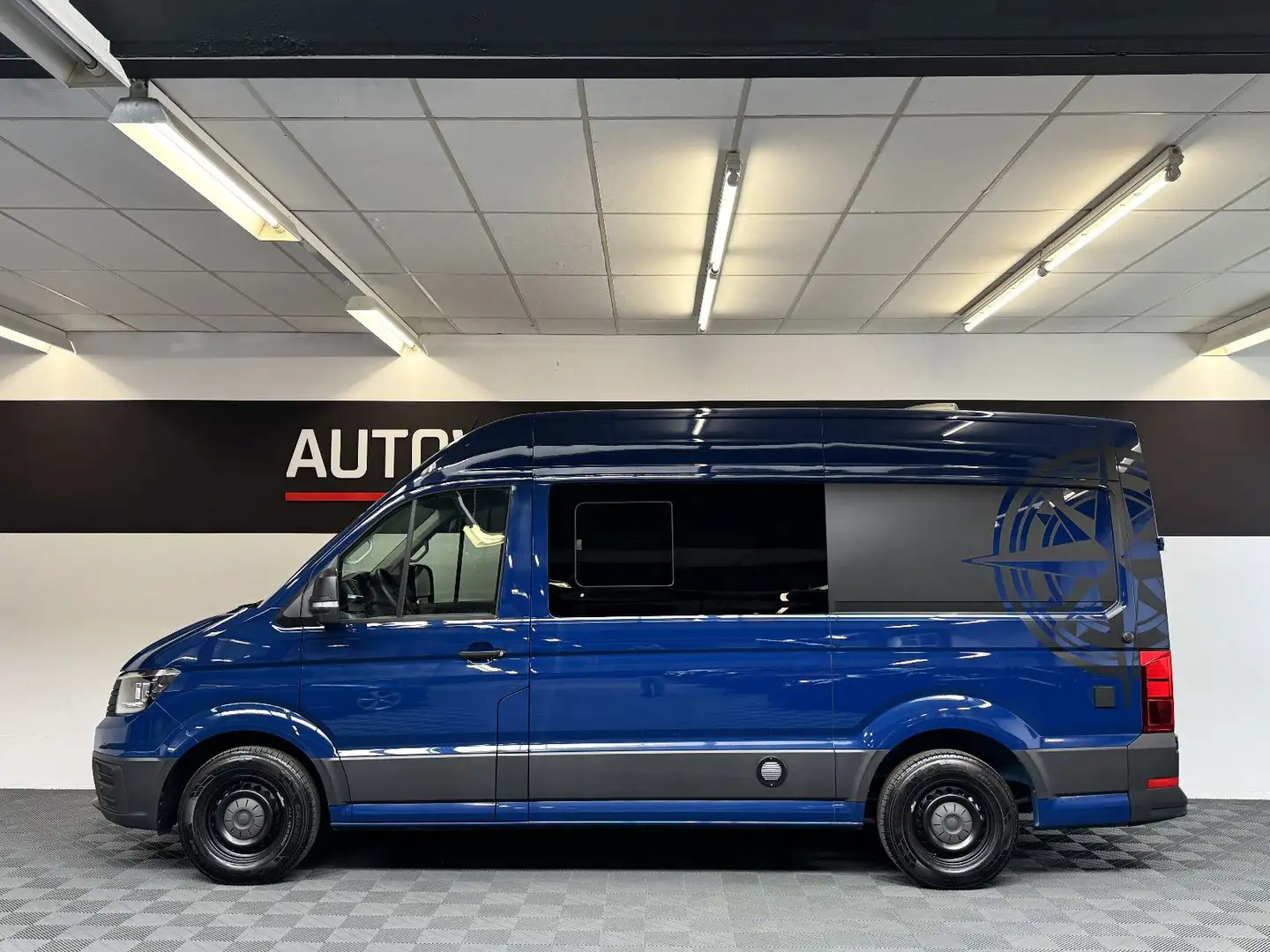 Volkswagen Crafter 35 Hochdach Camper Wohnmobil*Küche*Bett* Blau - 2