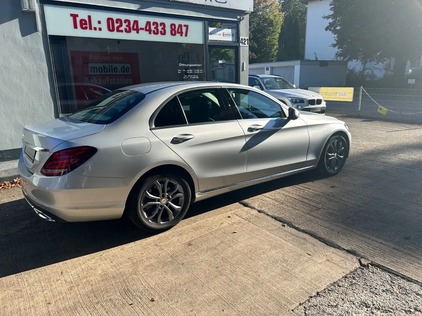 Mercedes-Benz C 180 Autom.+Navi+LED+Teilleder+SHZ+BT+PDC Argent - 2