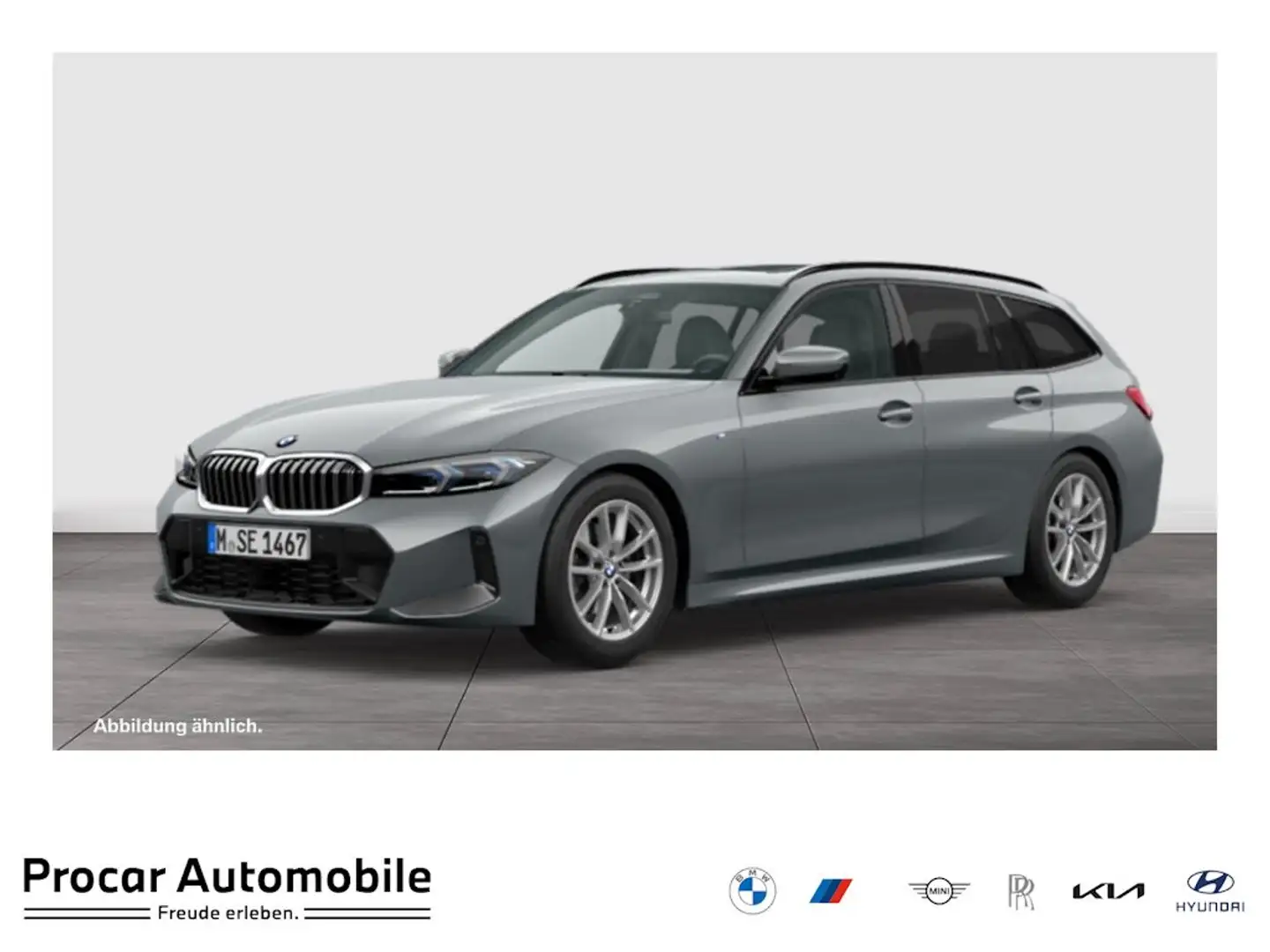 BMW 330 d xDrive M Sport+DA+PA+HuD+AHK+Pano+LED Grau - 1