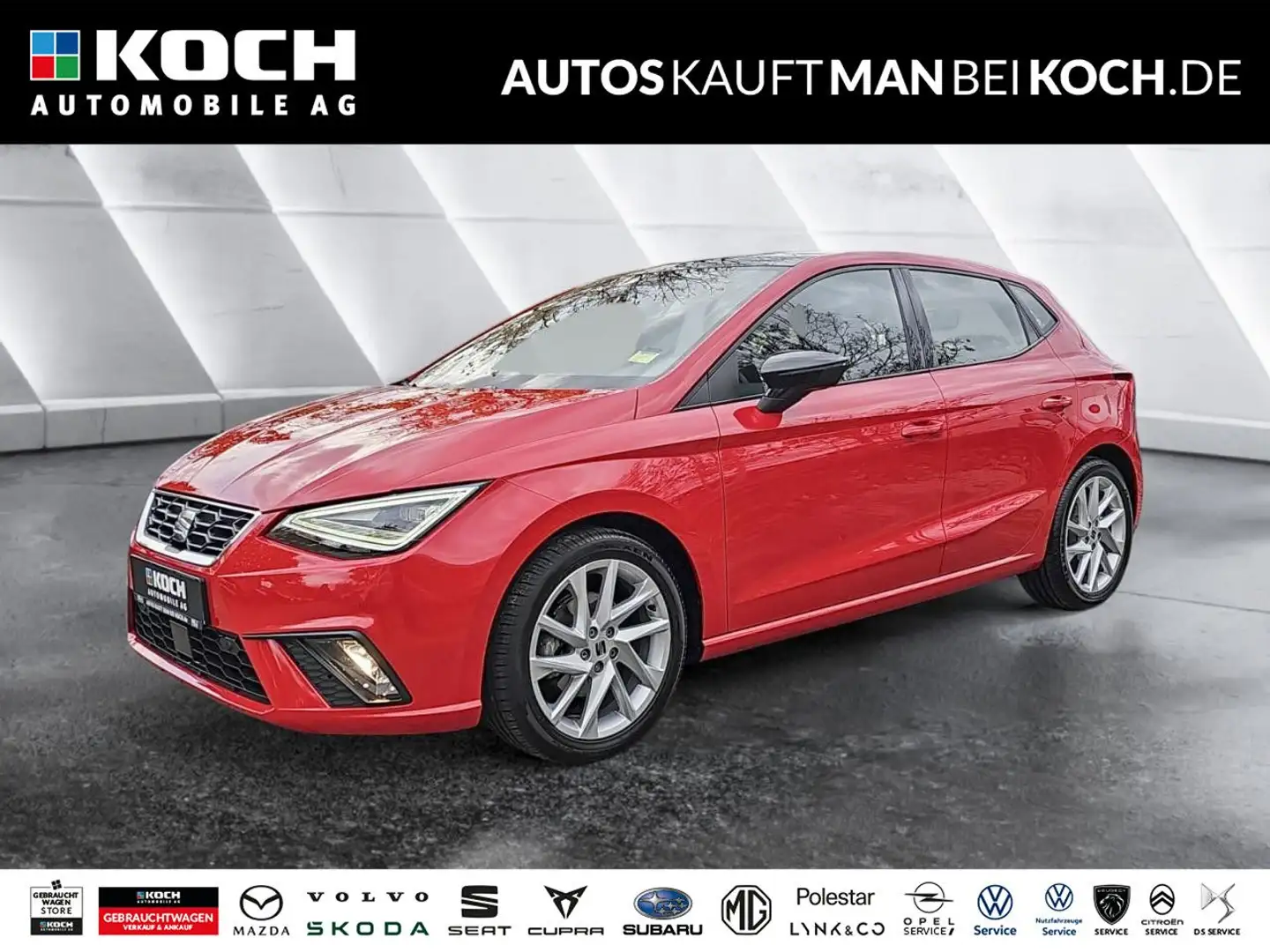 SEAT Ibiza 1.0TSI DSG FR NAVI LED KAMERA PDC v+h PANO Rot - 1