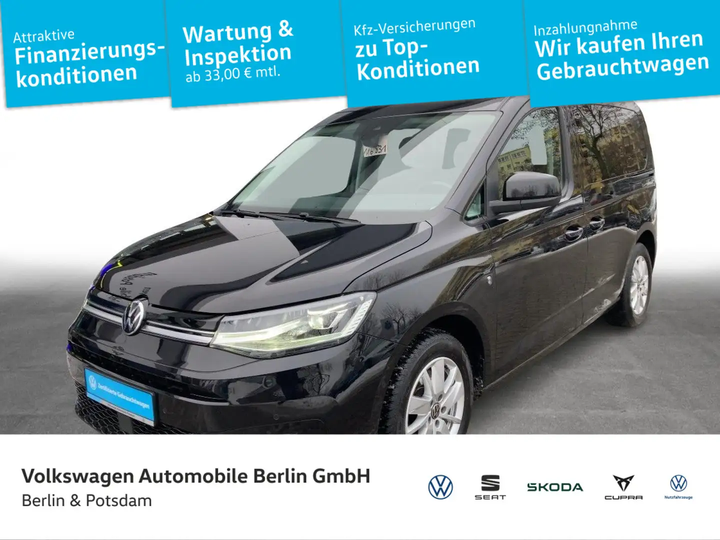 Volkswagen Caddy 1.5 TSI Life Schwarz - 1