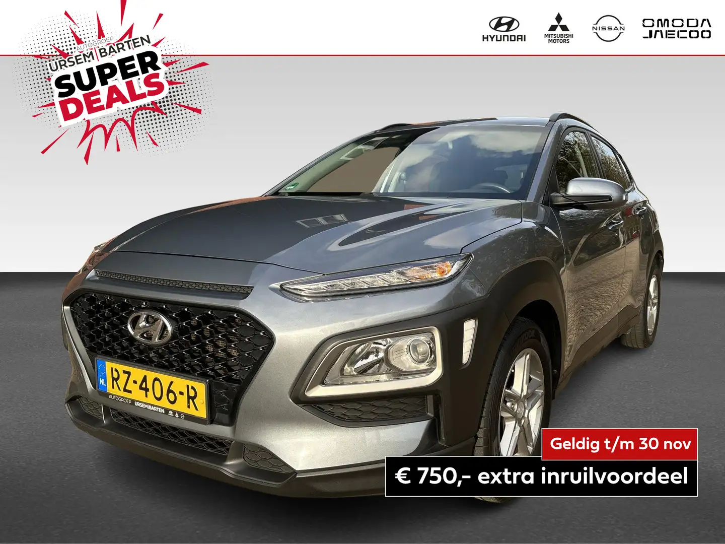 Hyundai KONA 1.0T Comfort | Android auto | Apple Carplay | Park Grijs - 1