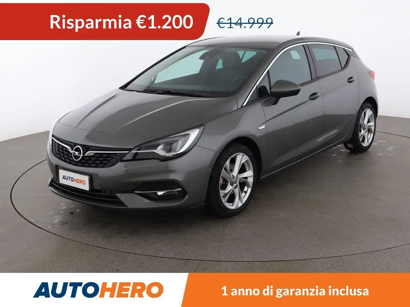 Opel Astra 1.2 Turbo Business Elegance 130 CV Grigio - 1