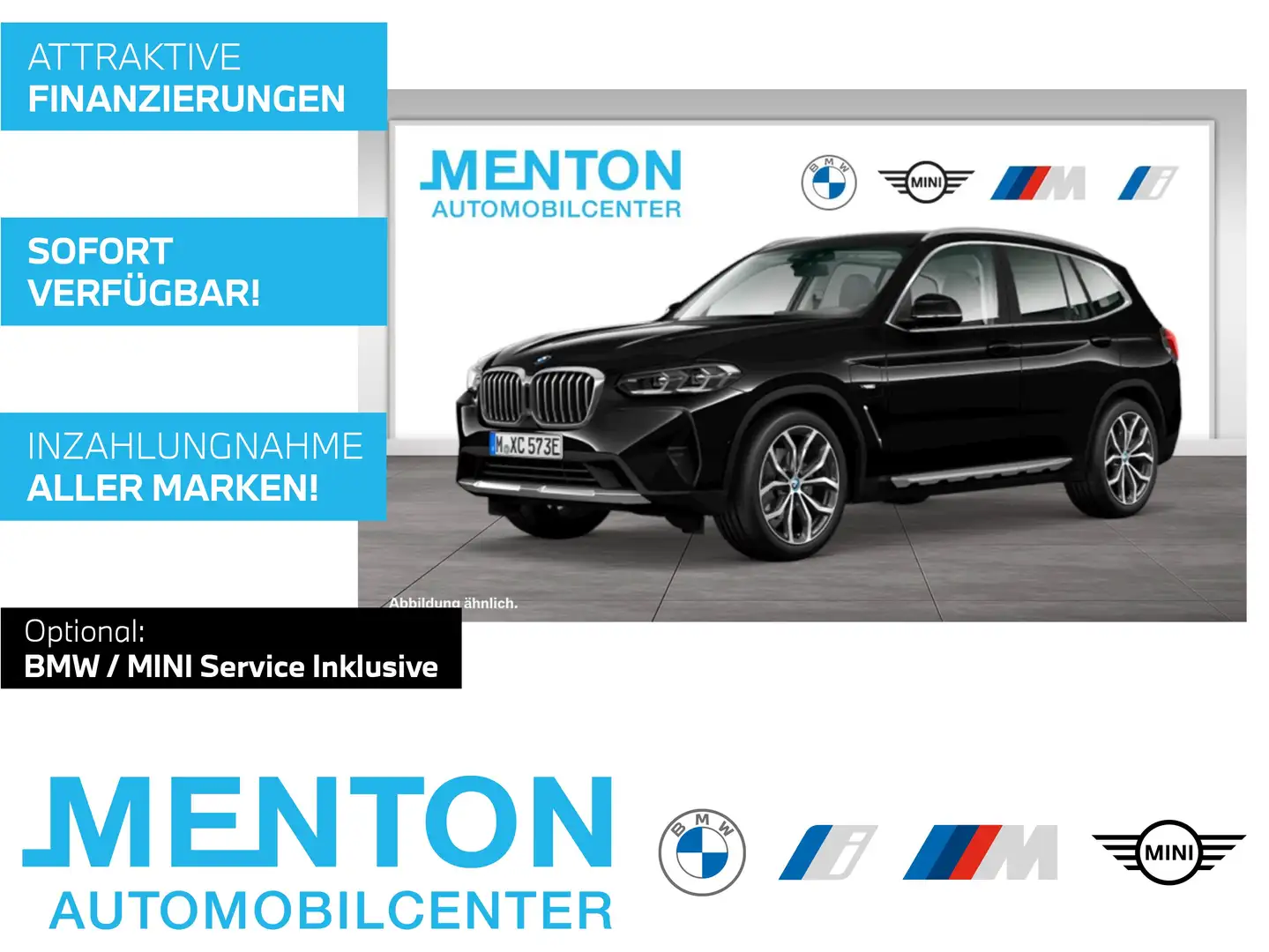 BMW X3 xDrive30e (ab 2020) Head-Up HiFi DAB LED RFK Noir - 1