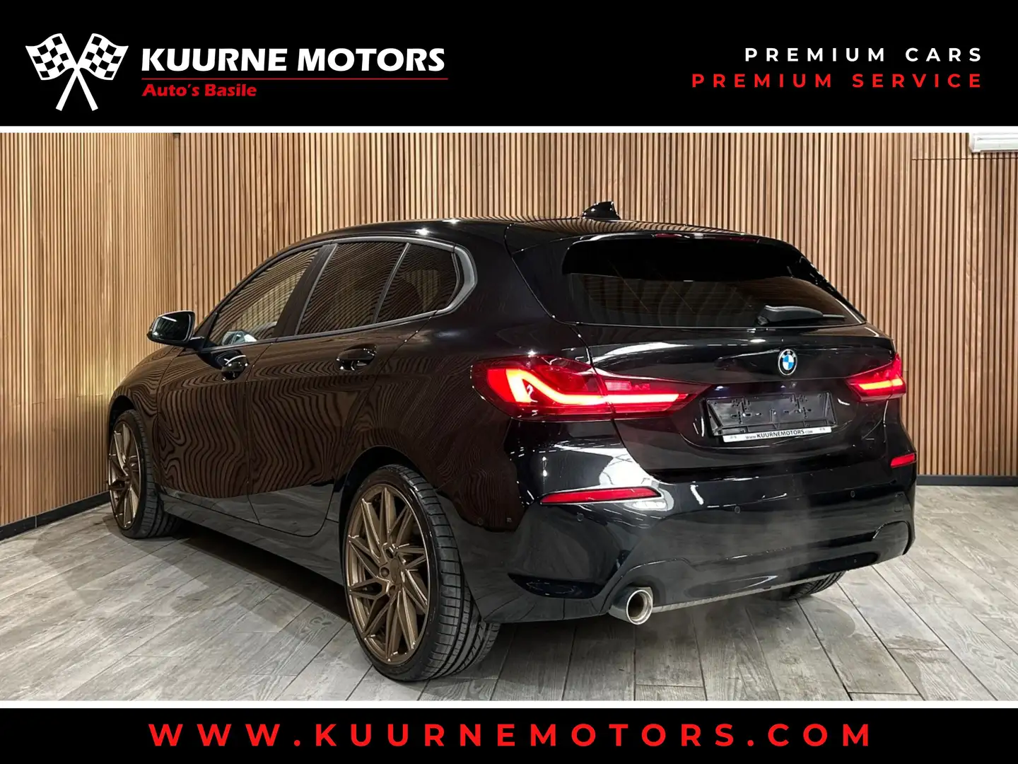 BMW 116 iA Alu19"/Led/Leder/Gps/Dab/Carplay *1j garantie* Schwarz - 2