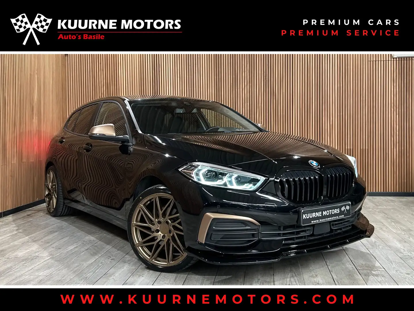 BMW 116 iA Alu19"/Led/Leder/Gps/Dab/Carplay *1j garantie* Schwarz - 1