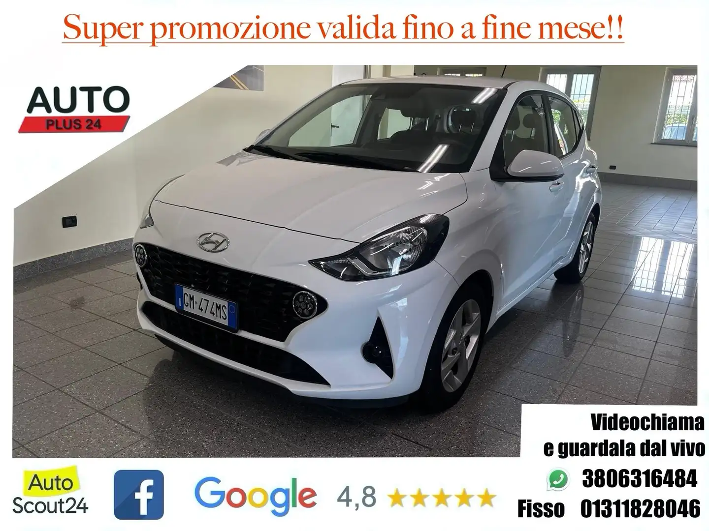 Hyundai i10 1.0 MPI Tech CON PROMO PLUS Biały - 1