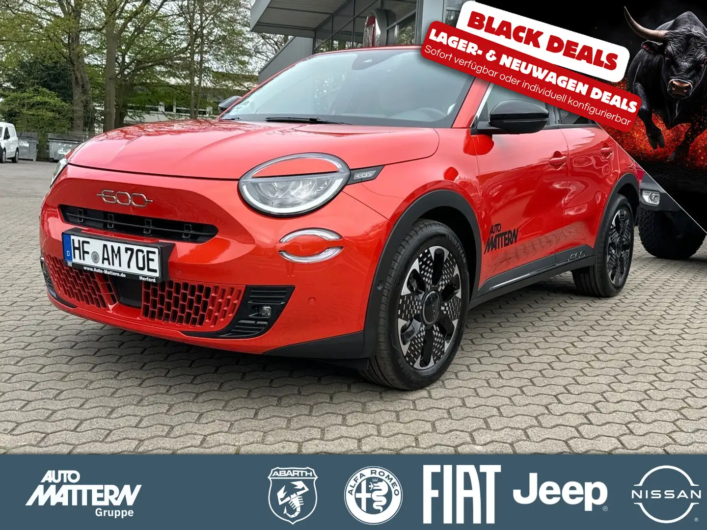 Fiat 600e LaPrima|Klimaaut|ACC|Kamera|NAV|LED|SHZ|Car Orange - 1