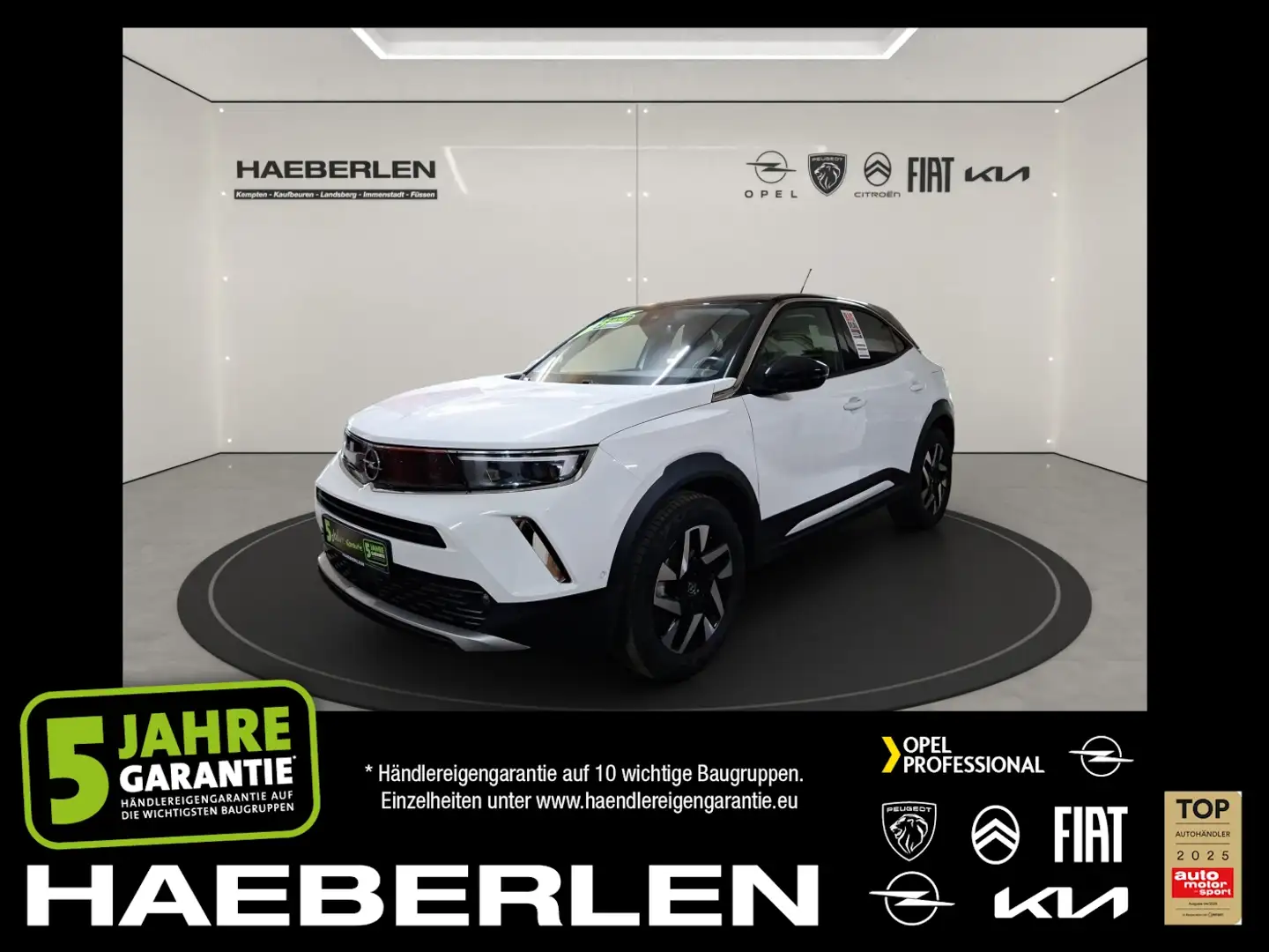 Opel Mokka 1.2 Turbo Elegance LED+Fernlichtass.+Kam. Blanc - 1