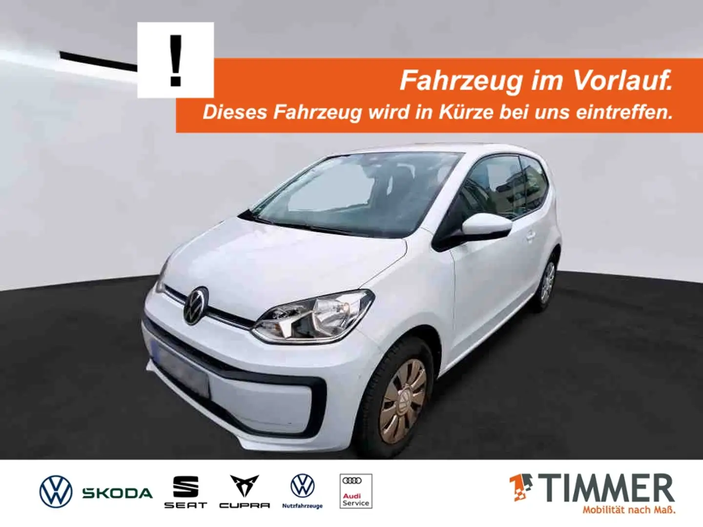 Volkswagen up! 1.0 MOVE *NUR 12TKM! *KLIMA *DAB+ *TELEFON * Weiß - 1