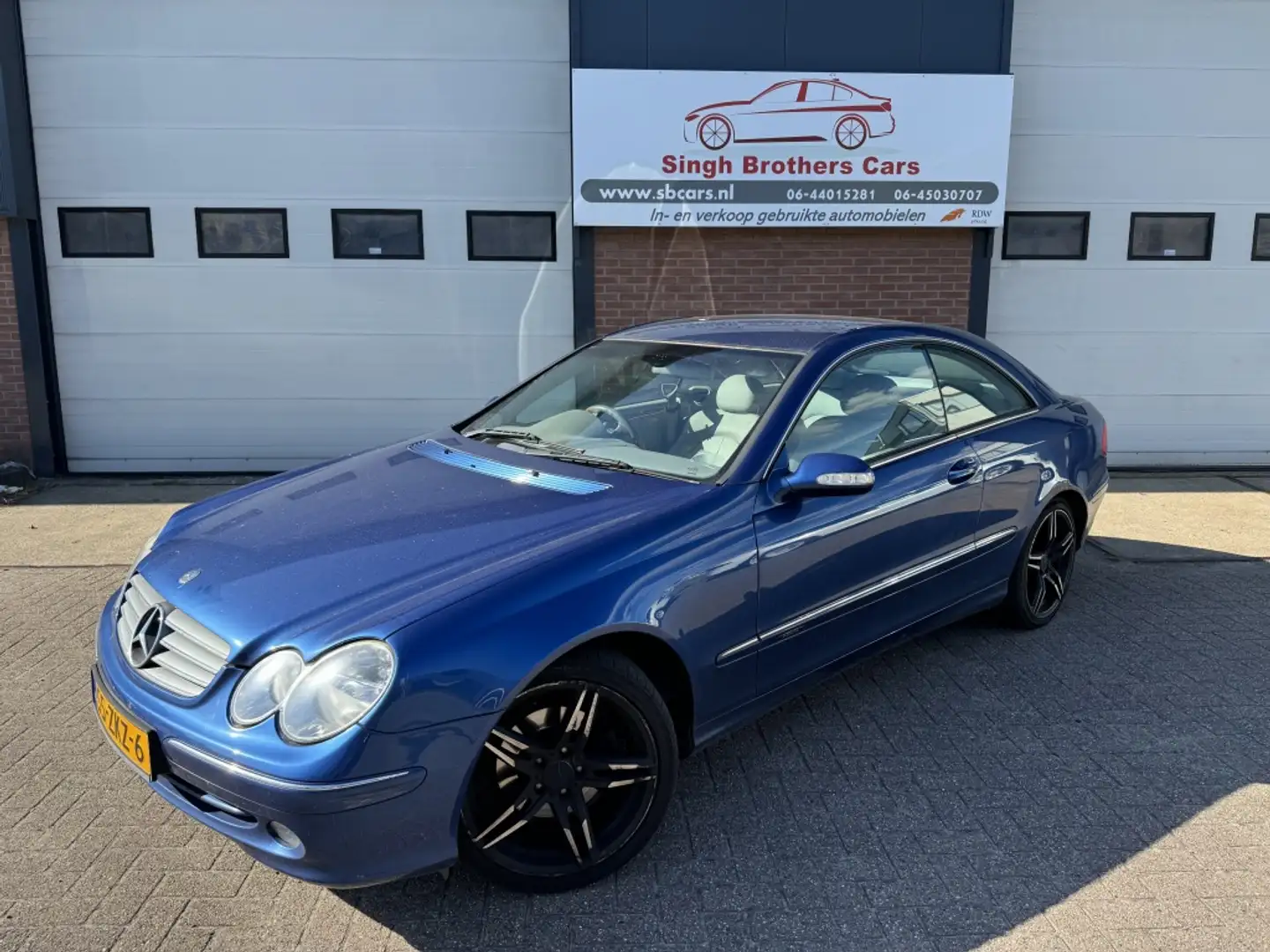 Mercedes-Benz CLK 240 Coupé El. LEER EXPORT RECHTS STUUR !!! Modrá - 2