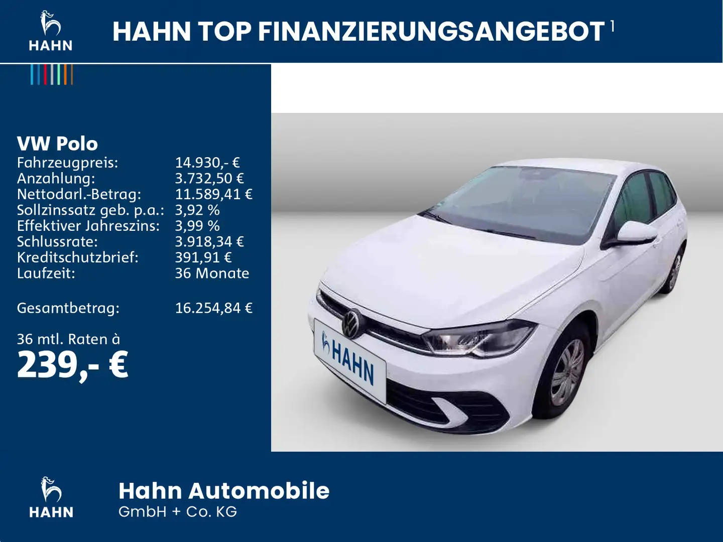 Volkswagen Polo 1.0 TSI LED Einparkhilfe plus Klima Blanc - 2