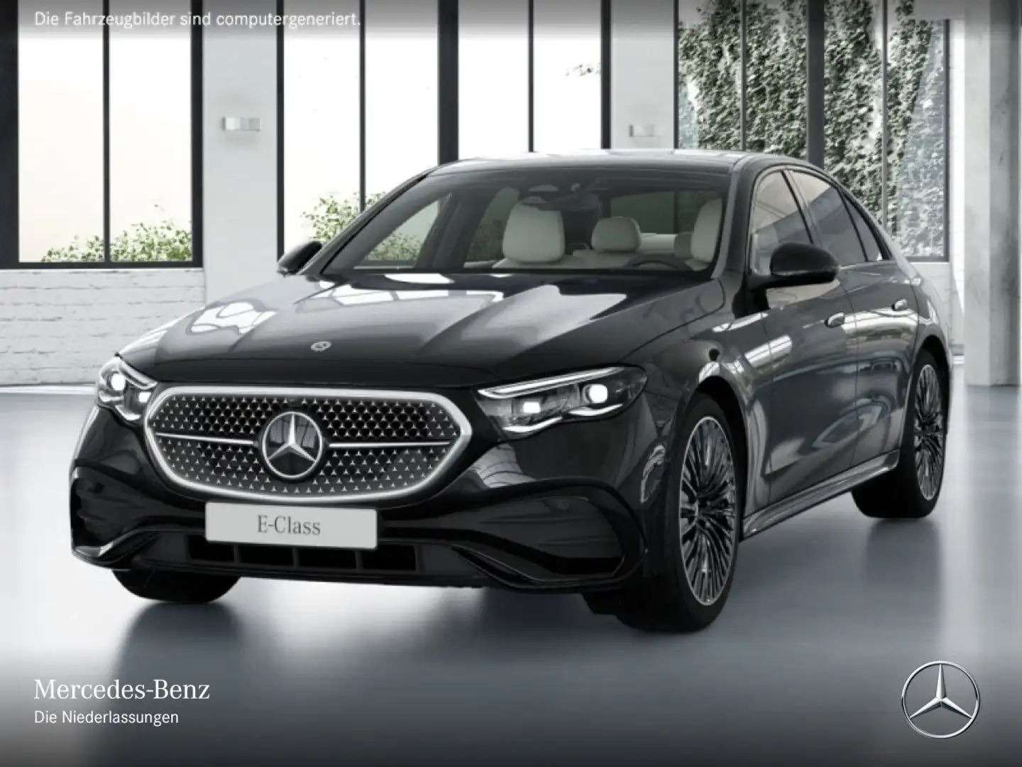 Mercedes-Benz E 220 d AMG 360° Pano Burmester Distr. Sitzklima Schwarz - 2