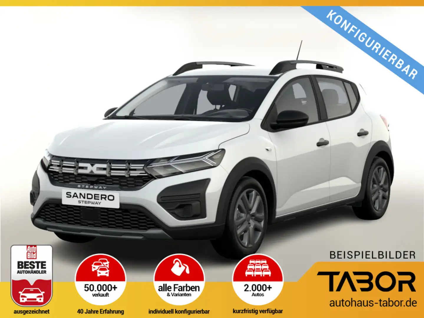 Dacia Sandero Stepway Essential TCe 100 ECO-G Weiß - 1
