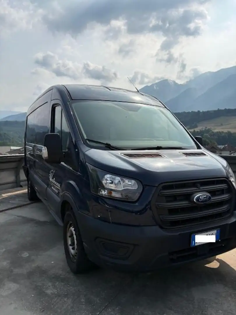 Ford Transit 350 2.0TDCi EcoBlue 130CV L3H2-INCIDENTATO Blauw - 1
