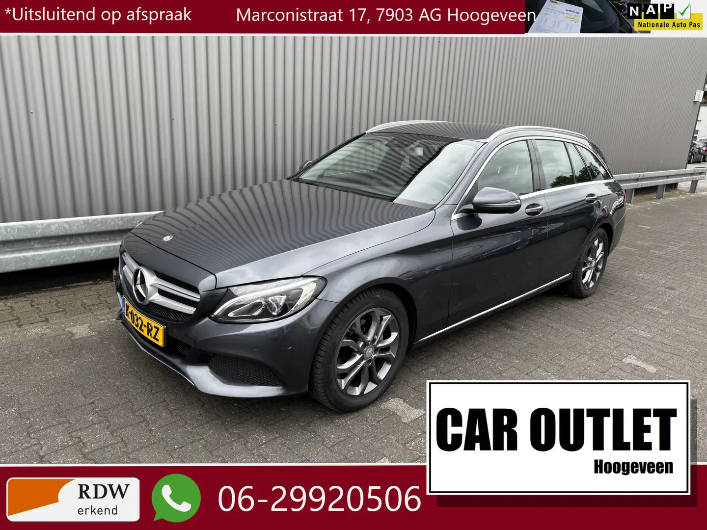 Mercedes-Benz C 180 Estate Edition 1 AUTOMAAT Navi LM Cruise --Inruil Grijs - 1