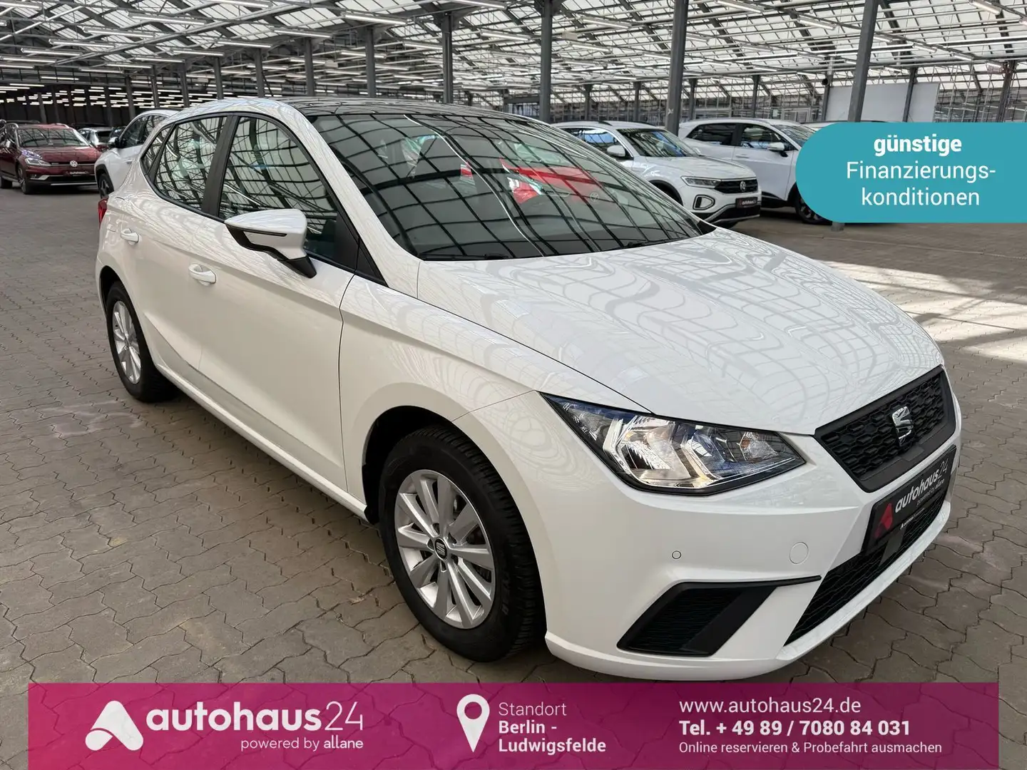 SEAT Ibiza 1.0 TSI Style Pano|CarPlay|Kamera|Klima Білий - 1