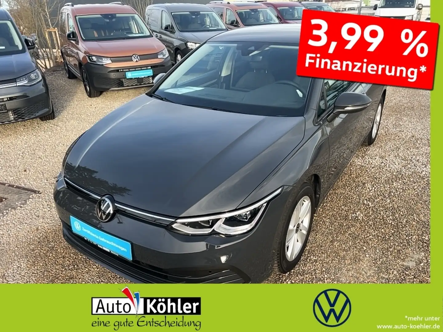 Volkswagen Golf Life TSi Preis nur gültig mit Inzahlungnahme! Akti Grau - 1