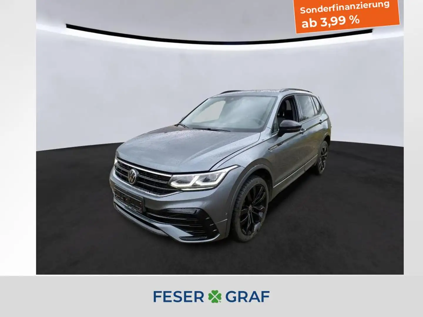 Volkswagen Tiguan Allspace R-Line 7-DSG 4Motion AHK NAVI SHZ Gris - 1