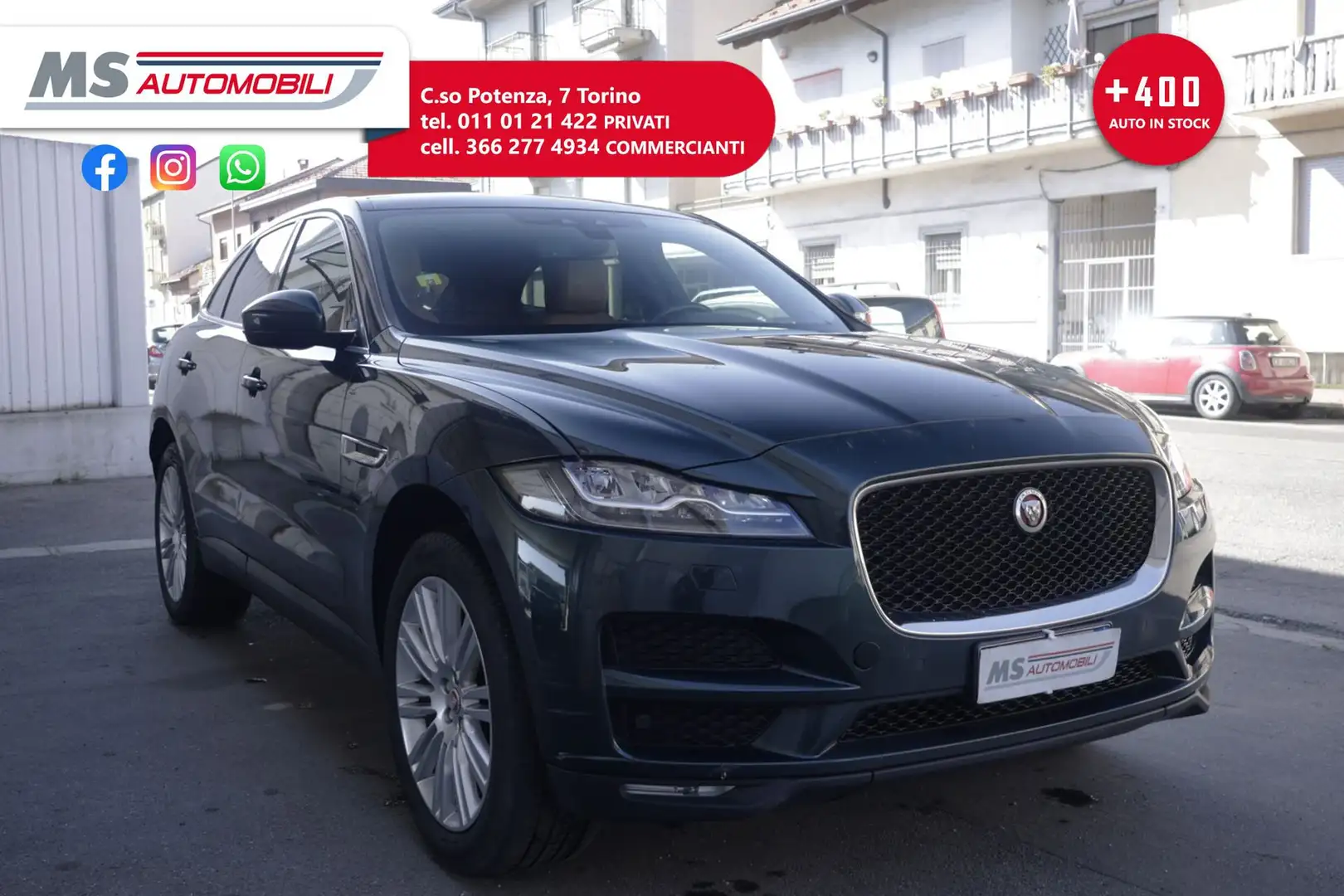 Jaguar F-Pace Jaguar F-Pace 2.0d 180 CV AWD Prestige Tetto Pano Verde - 1