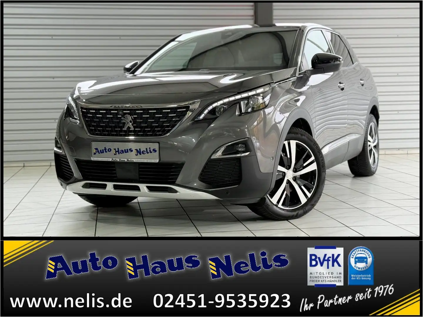 Peugeot 3008 1.2 PureTech 130 Allure GT-Line-Pak. ACC RF Gris - 1
