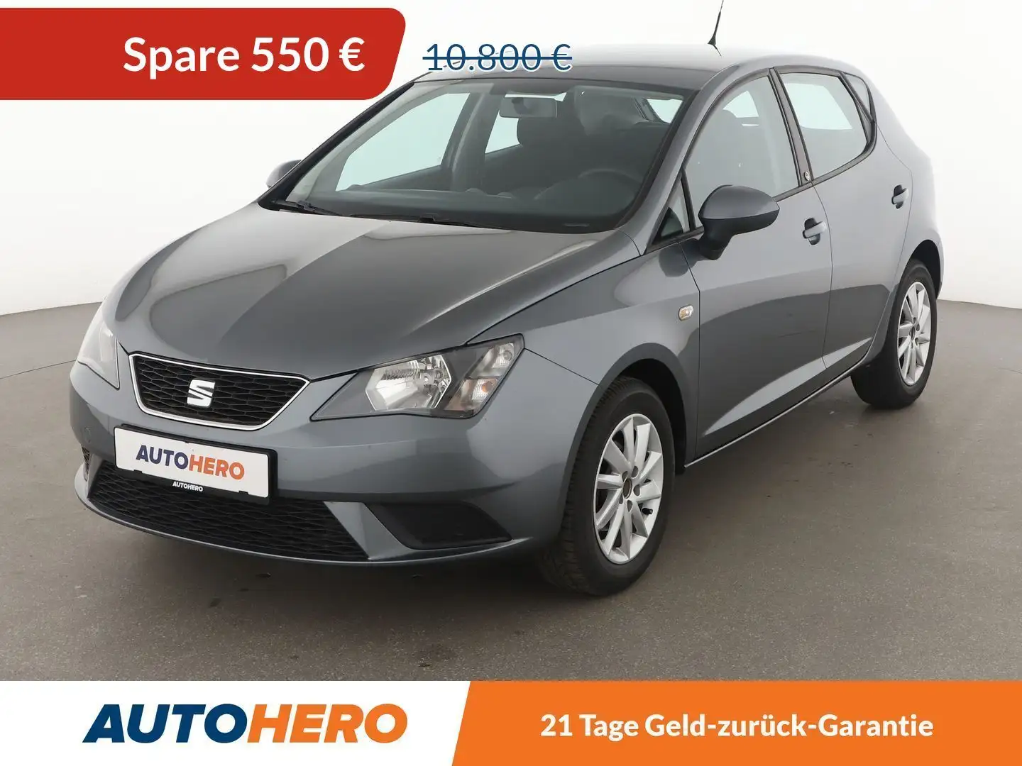 SEAT Ibiza 1.0 Reference*PDC*ALU*KLIMA*GARANTIE* Grau - 1